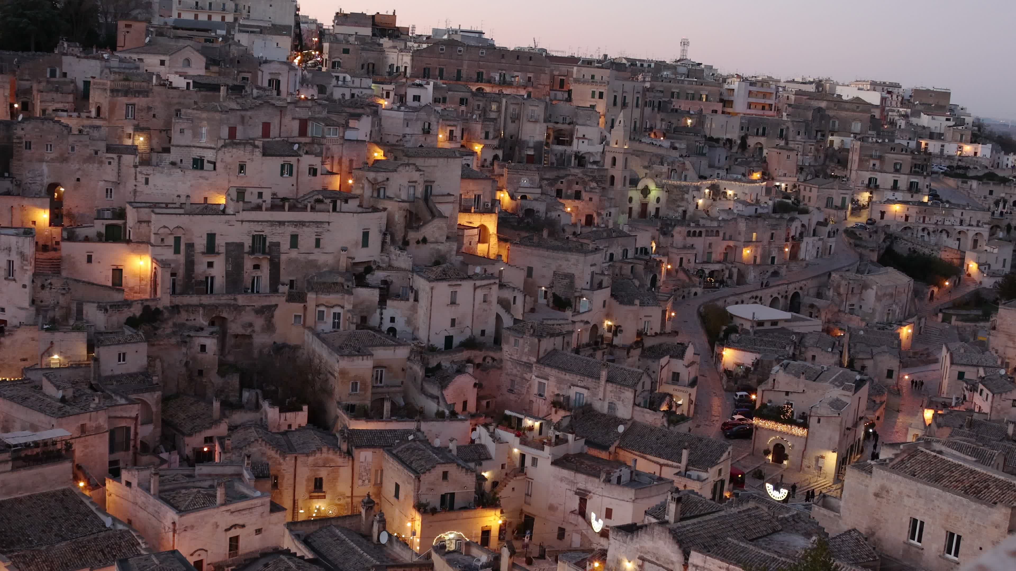 Daily Life In Matera Amid The Christmas Season