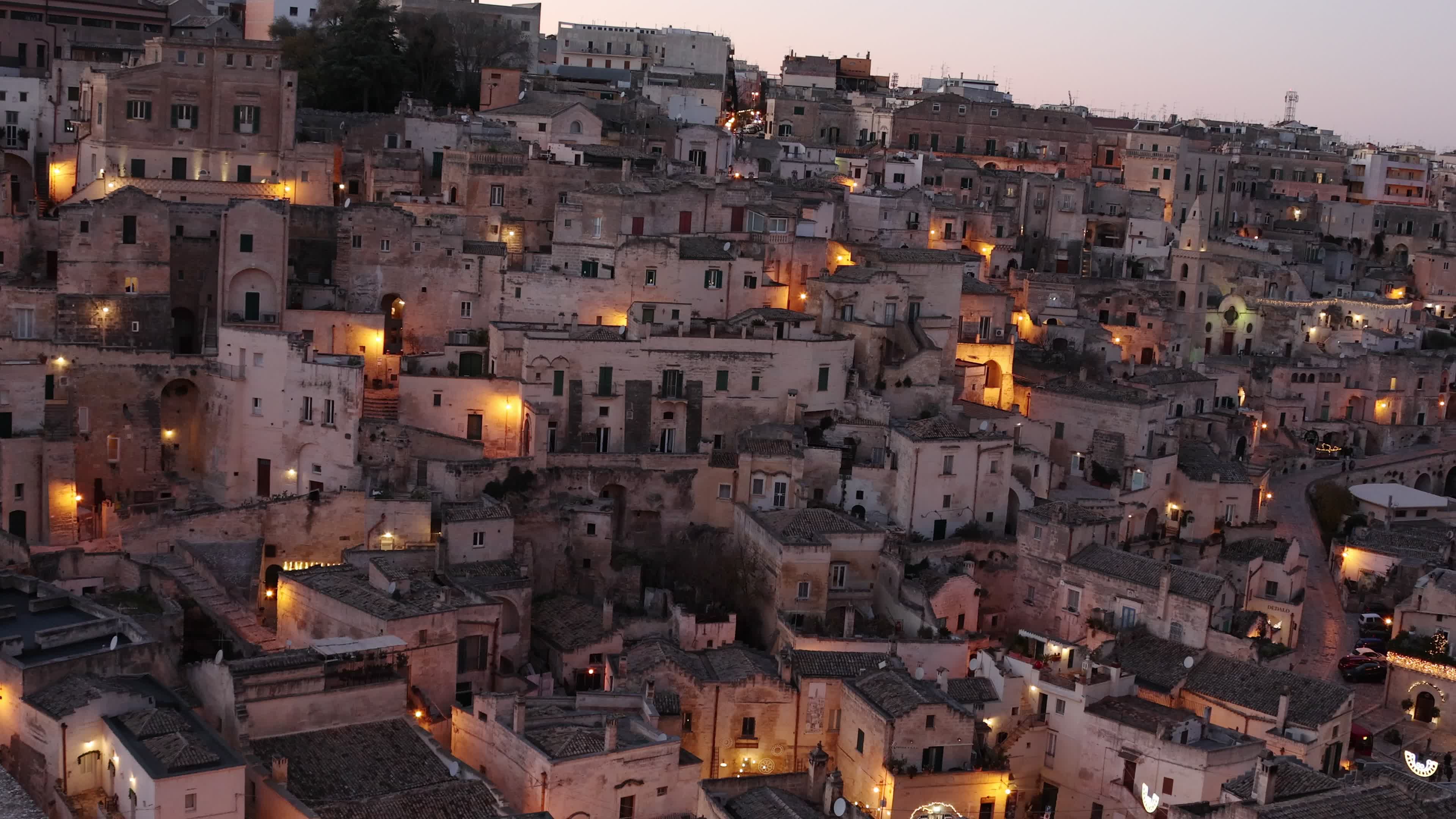 Daily Life In Matera Amid The Christmas Season