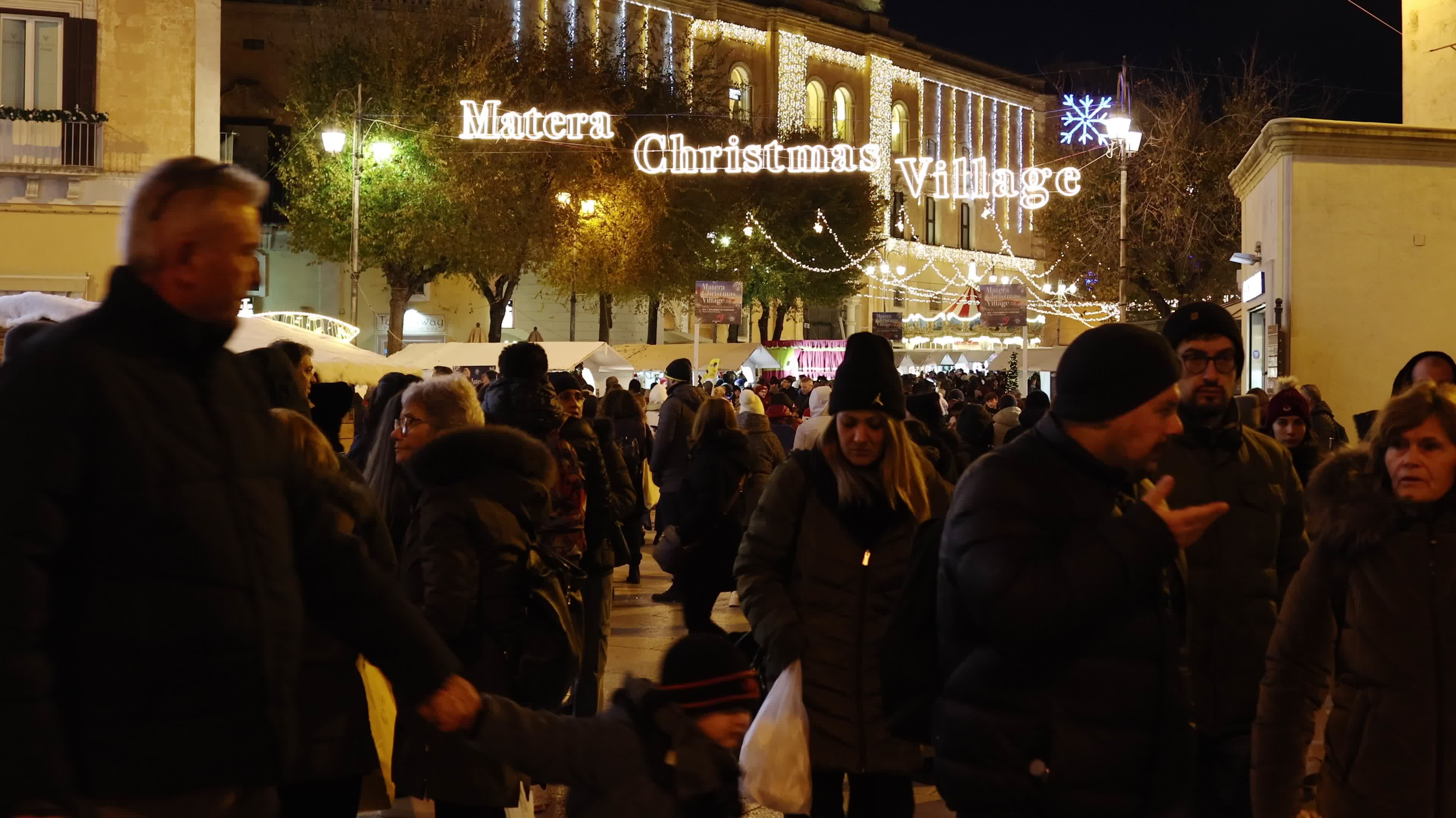 Daily Life In Matera Amid The Christmas Season
