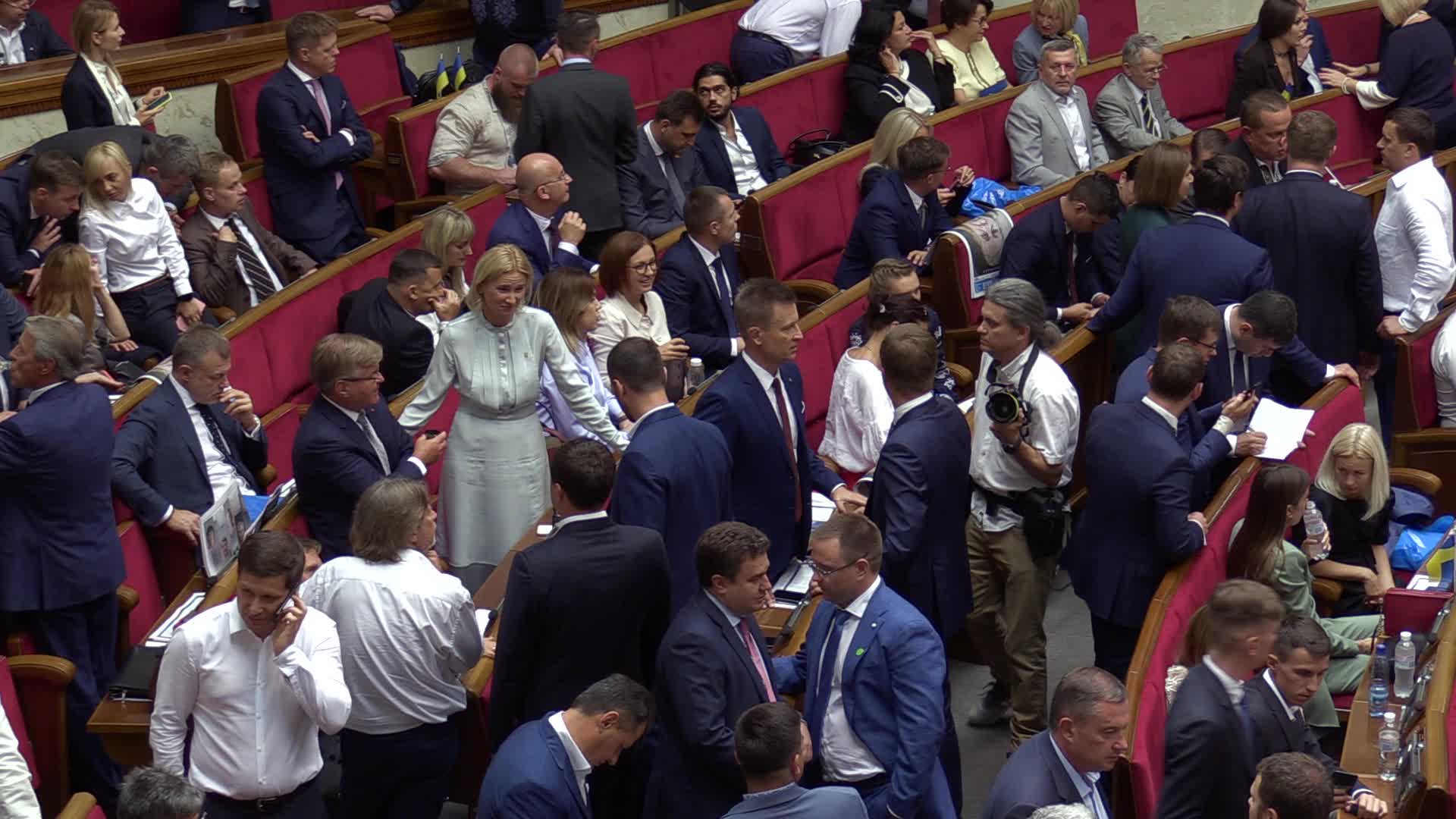The first session of newly Ukrainian Parliament in Kiev 