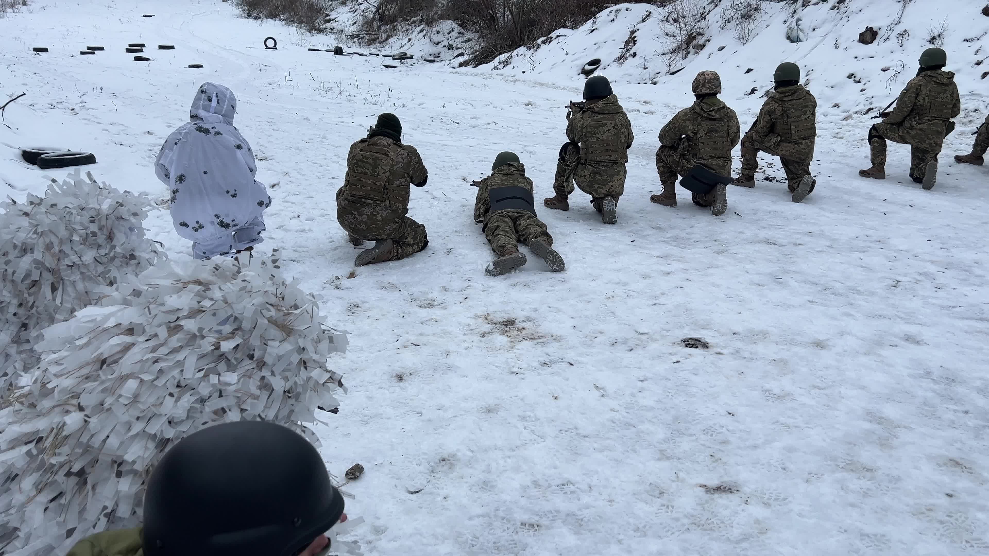 Siberian Battalion's Military Drills in Northern Ukraine