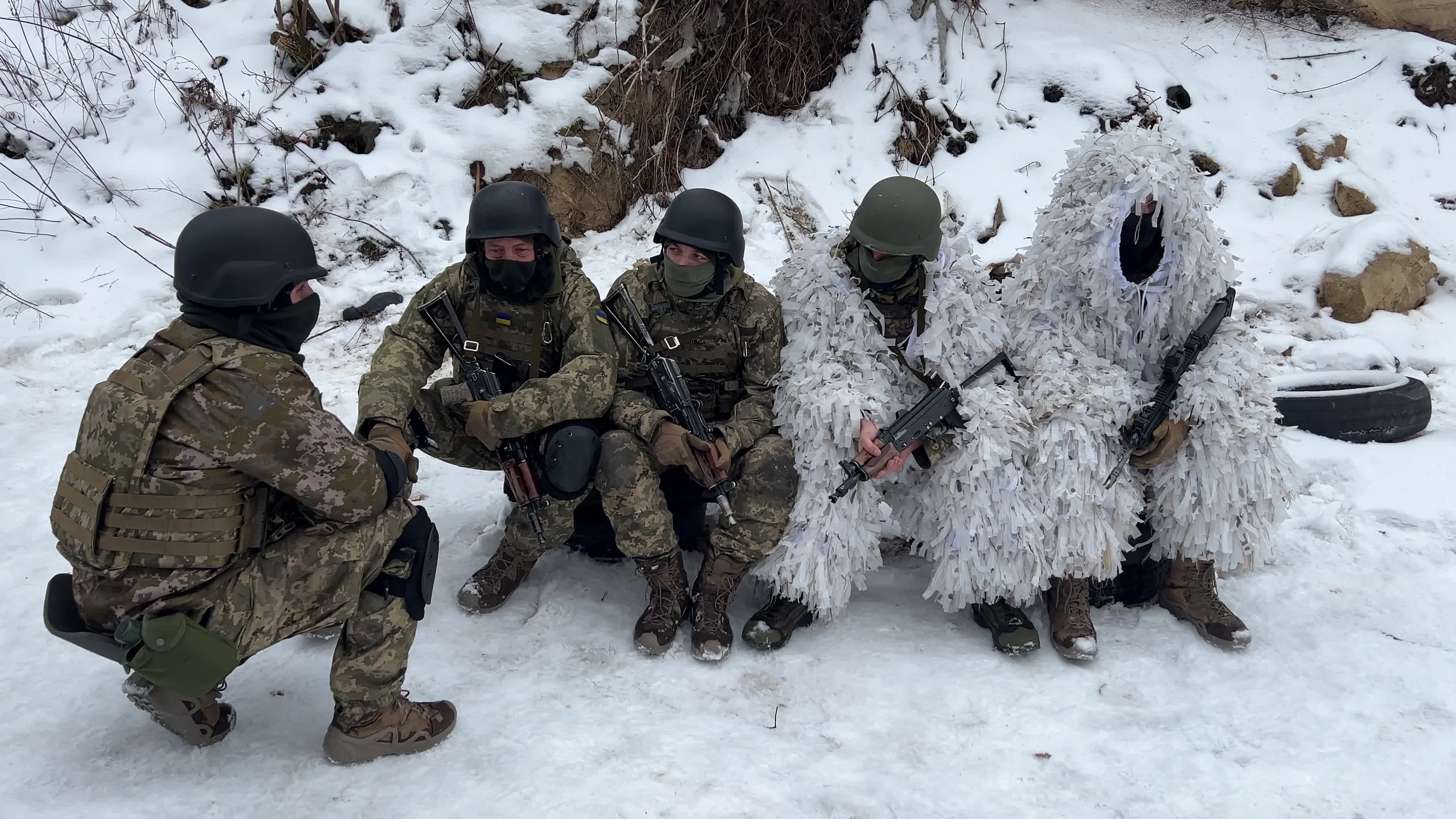 Siberian Battalion's Military Drills in Northern Ukraine