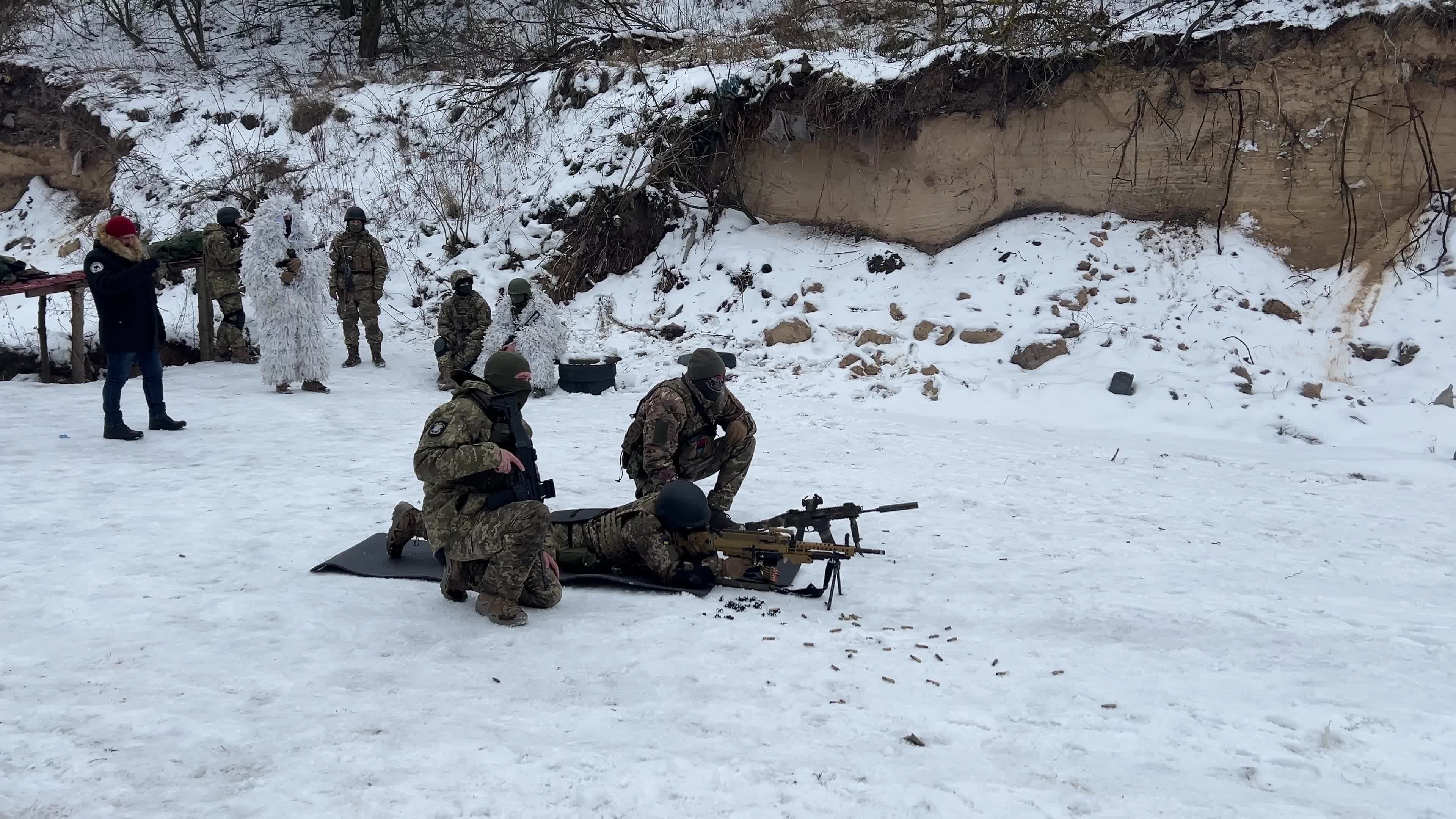 Siberian Battalion's Military Drills in Northern Ukraine