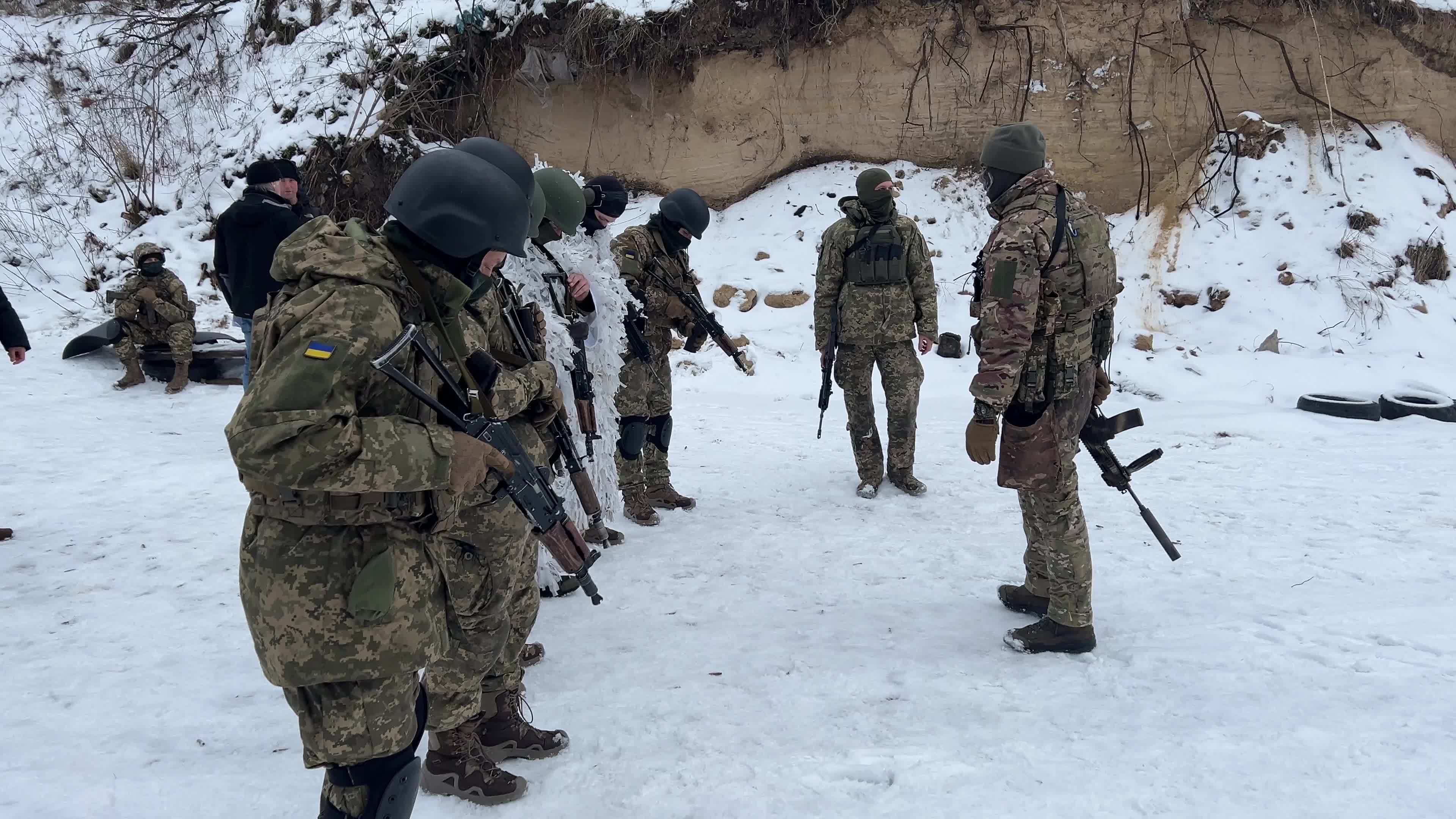 Siberian Battalion's Military Drills in Northern Ukraine