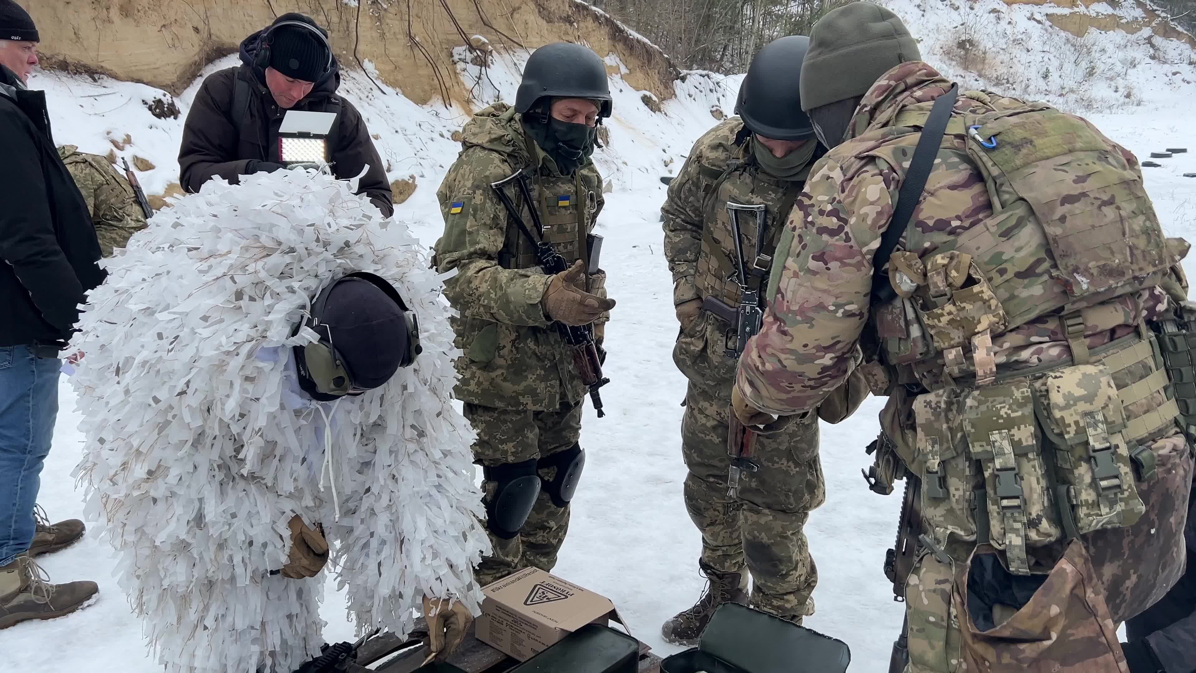 Siberian Battalion's Military Drills in Northern Ukraine