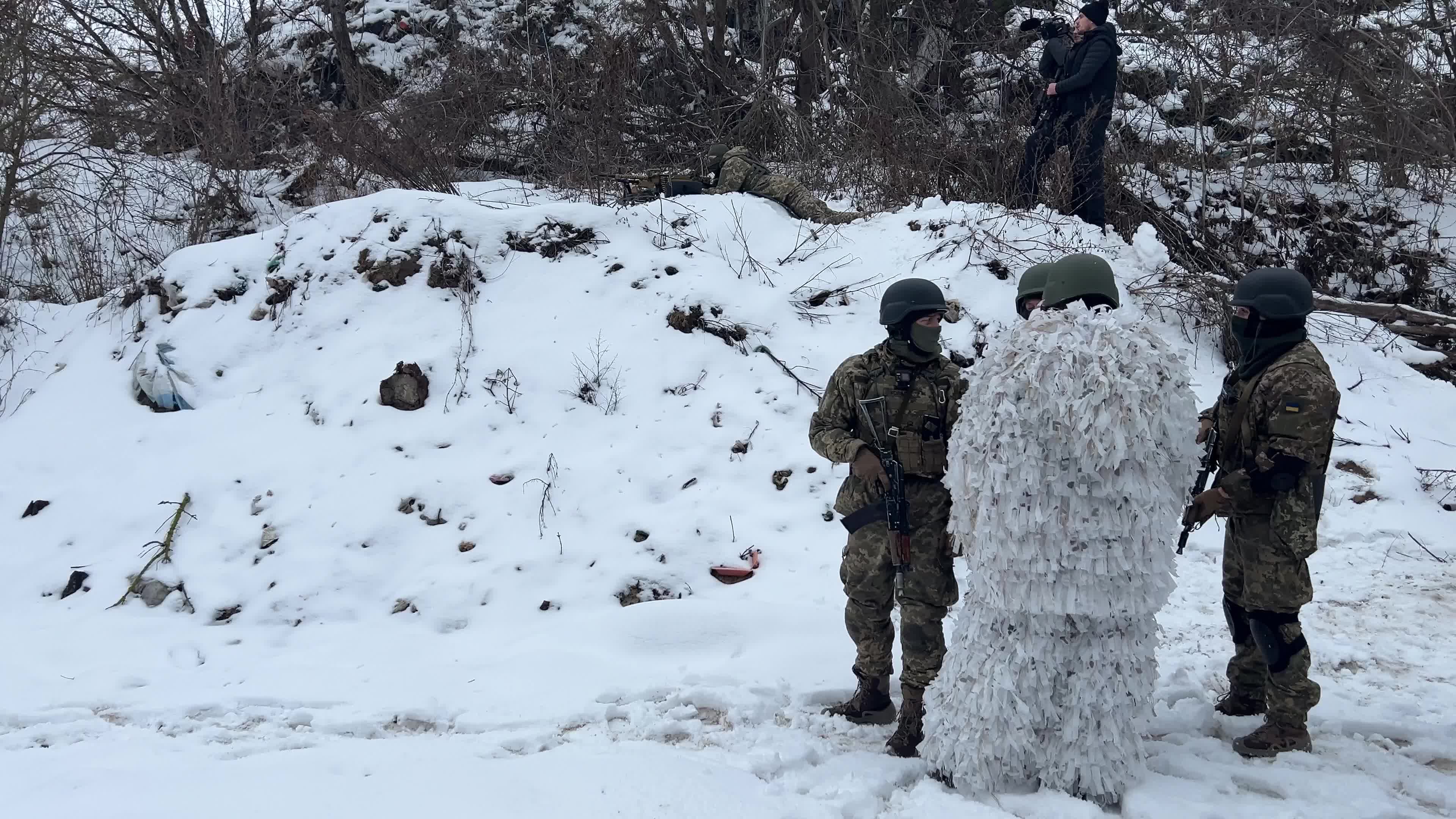 Siberian Battalion's Military Drills in Northern Ukraine