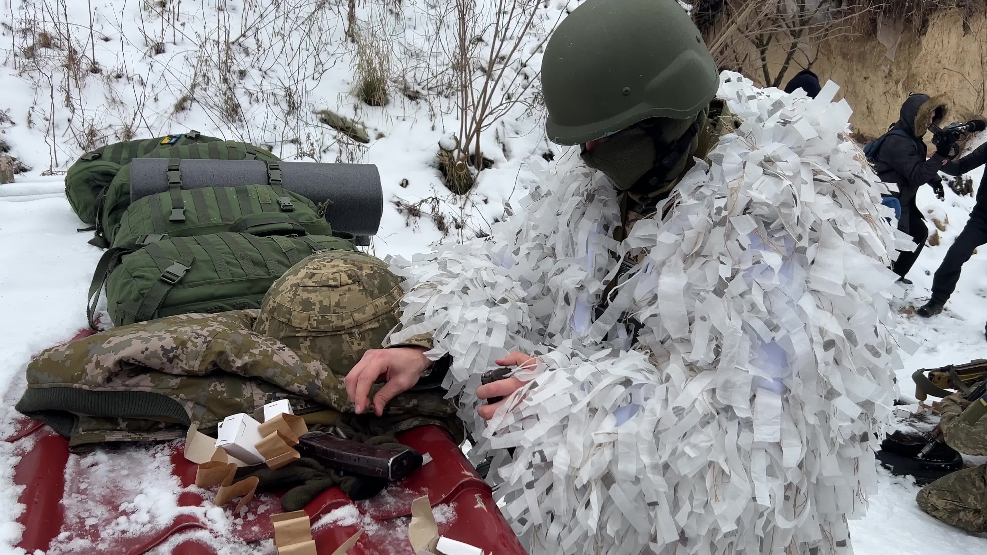 Siberian Battalion's Military Drills in Northern Ukraine