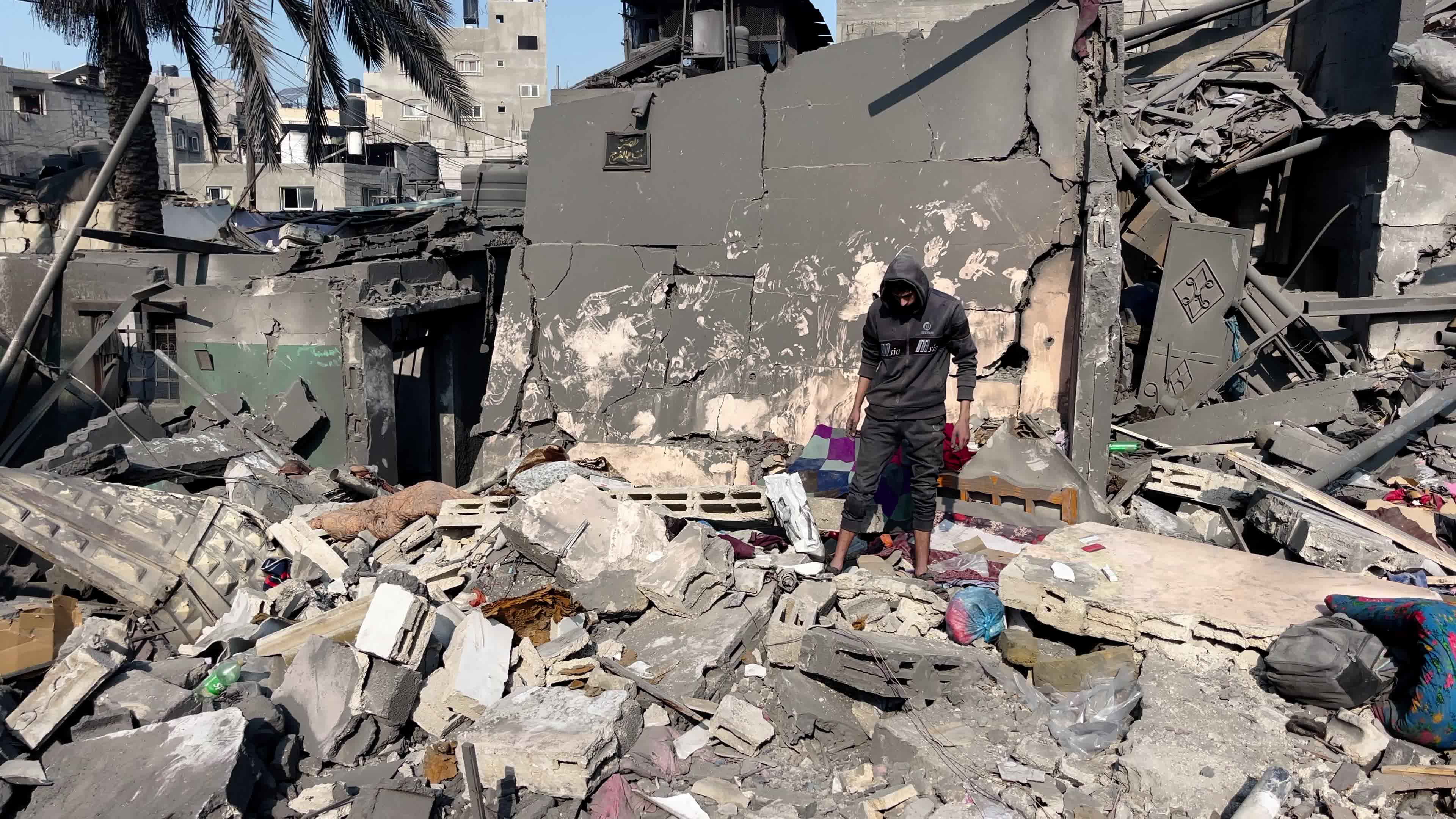 Aftermath of Israeli Airstrike In Gaza, Palestine