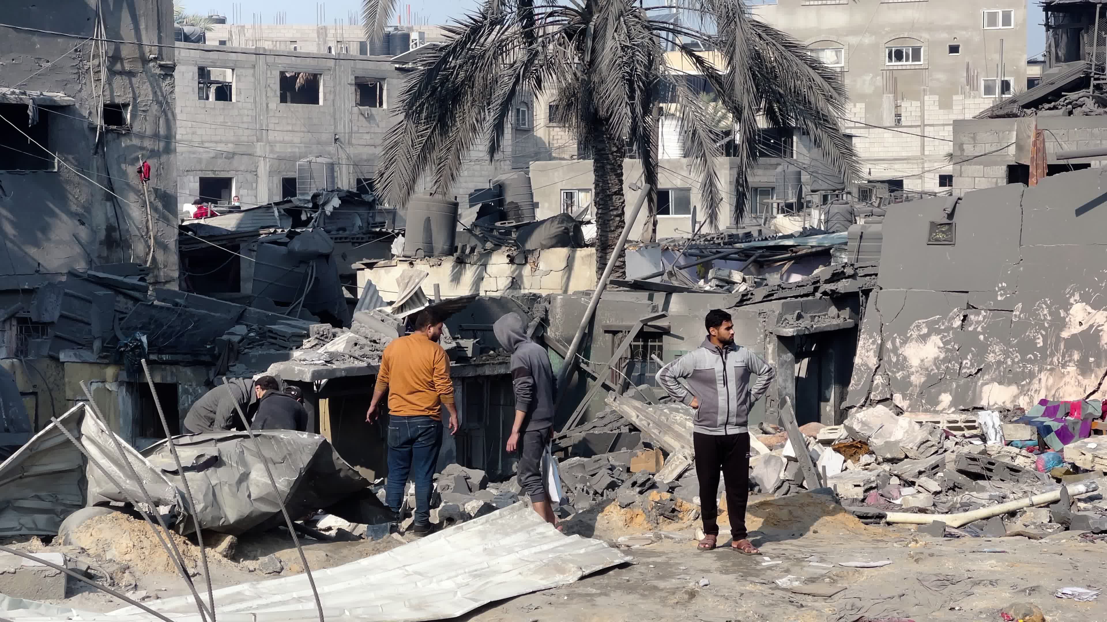 Aftermath of Israeli Airstrike In Gaza, Palestine