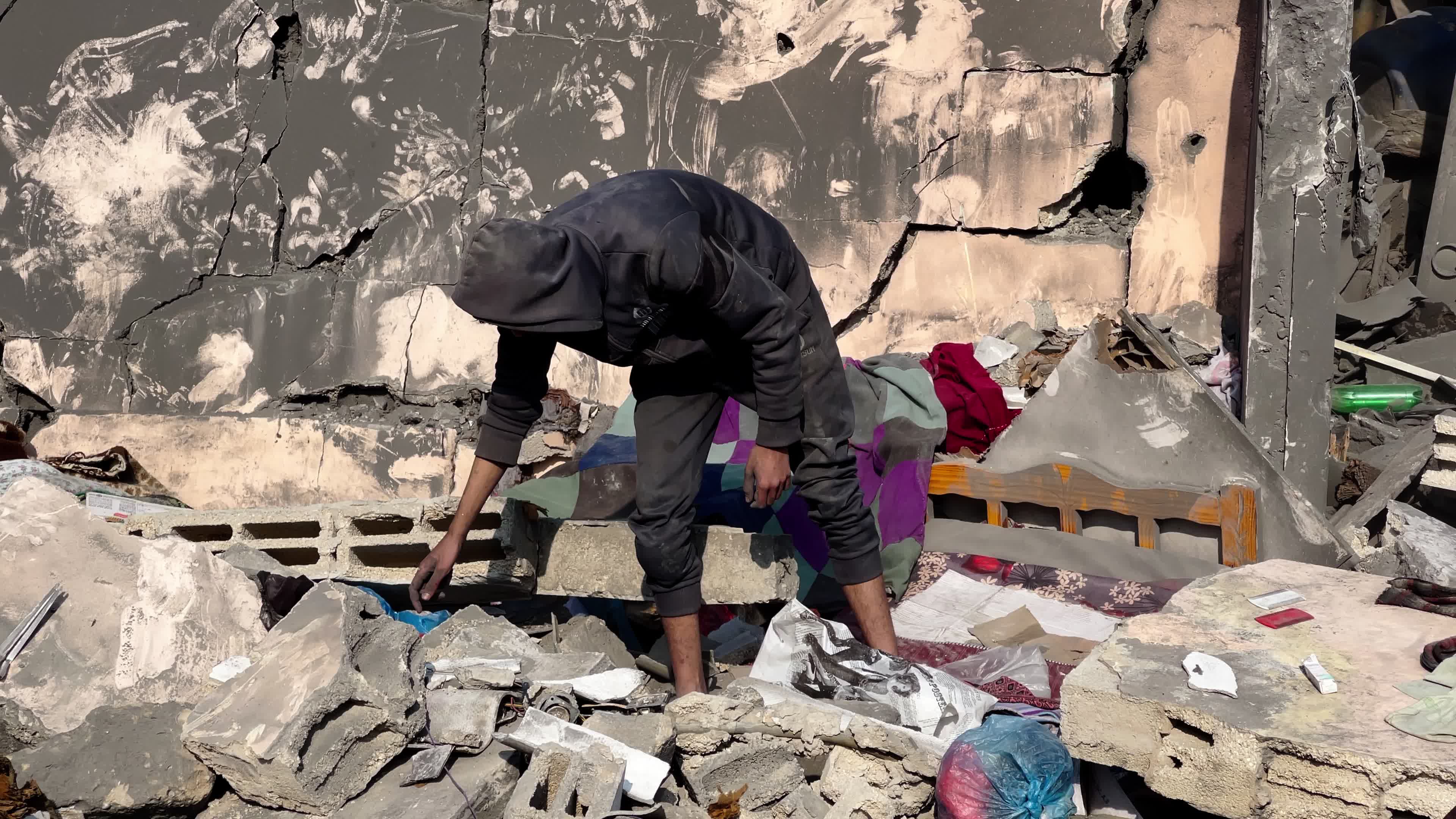 Aftermath of Israeli Airstrike In Gaza, Palestine