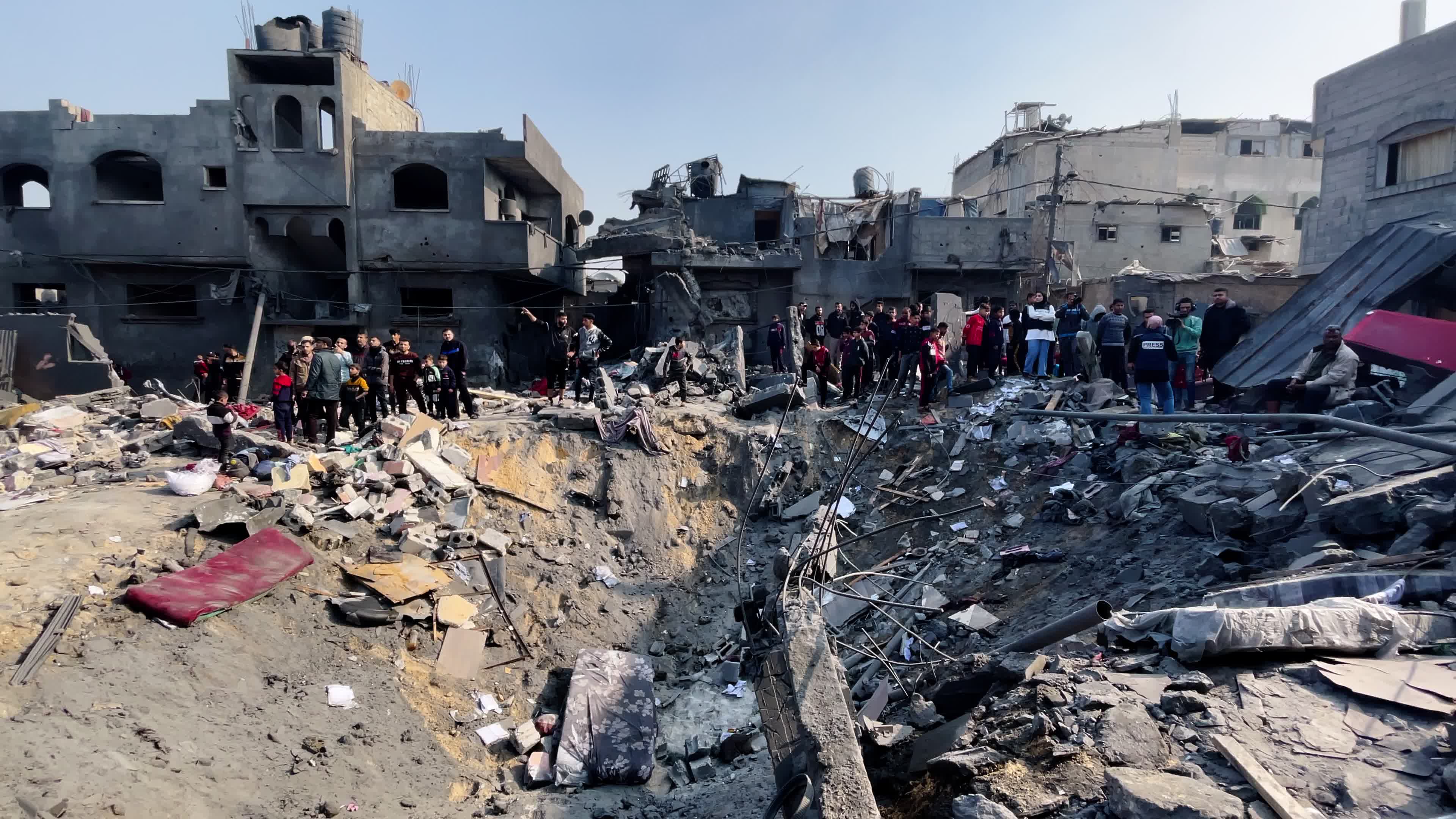 Aftermath of Israeli Airstrike In Gaza, Palestine