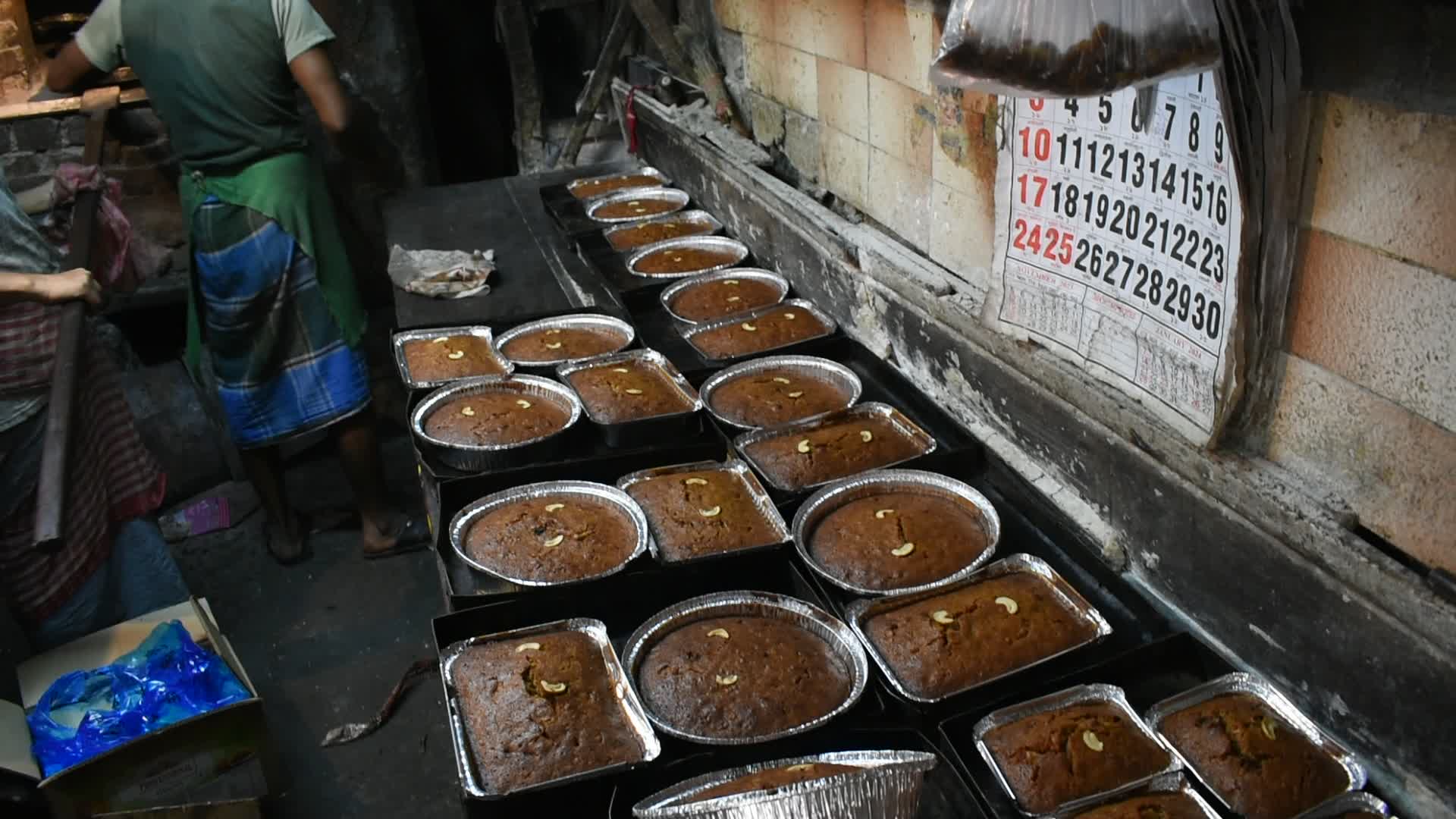 Traditional cake making ahead of Christmas in Kolkata.