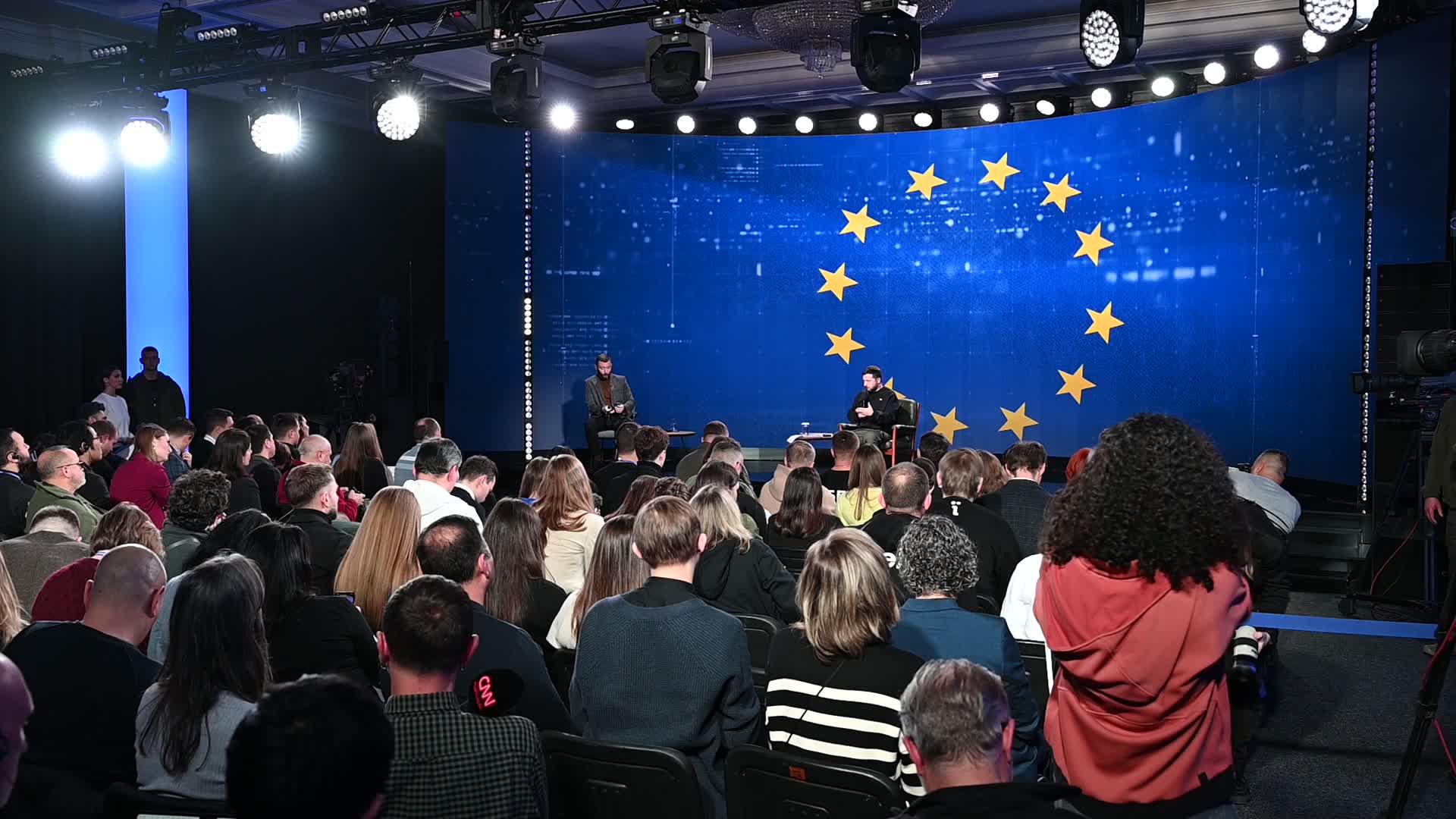 Ukrainian President Volodymyr Zelensky year-end press conference in Kyiv, amid Russia's invasion of Ukraine.
