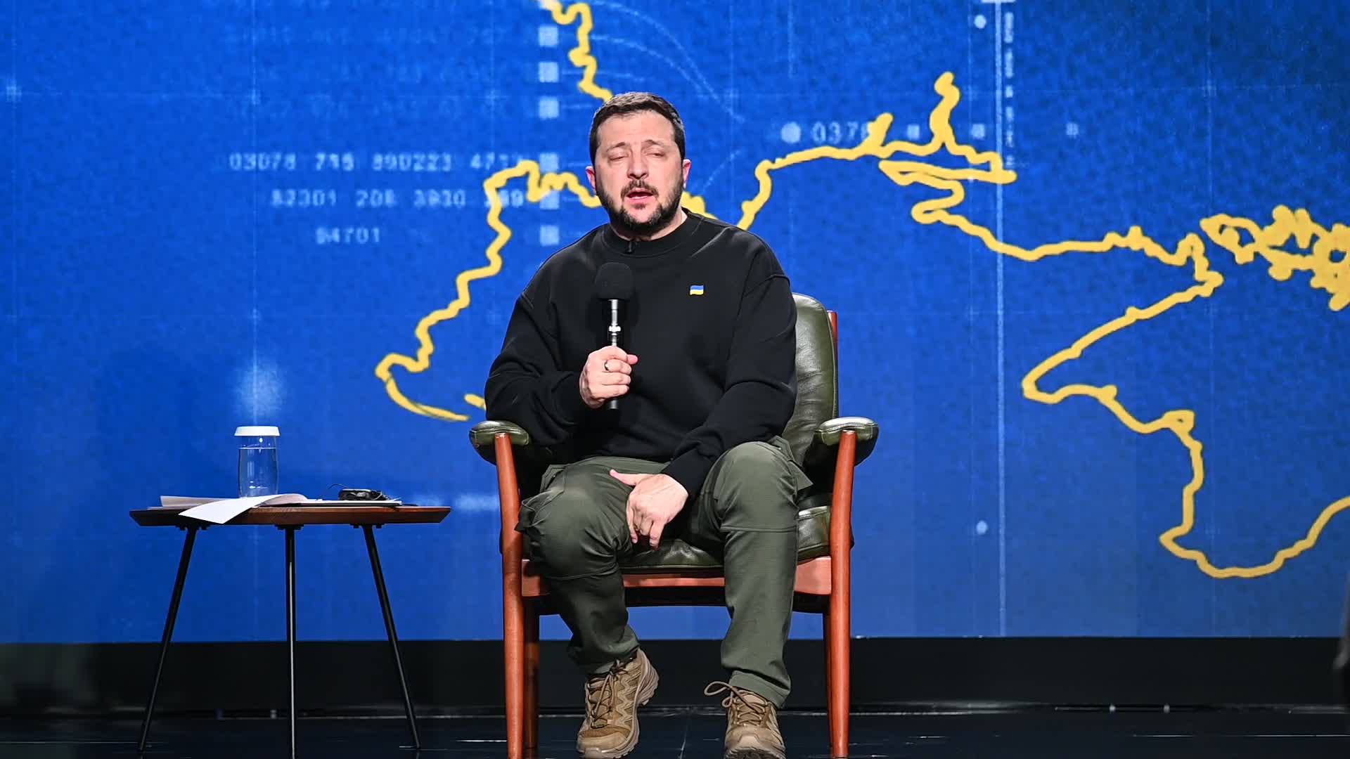 Ukrainian President Volodymyr Zelensky year-end press conference in Kyiv, amid Russia's invasion of Ukraine.
