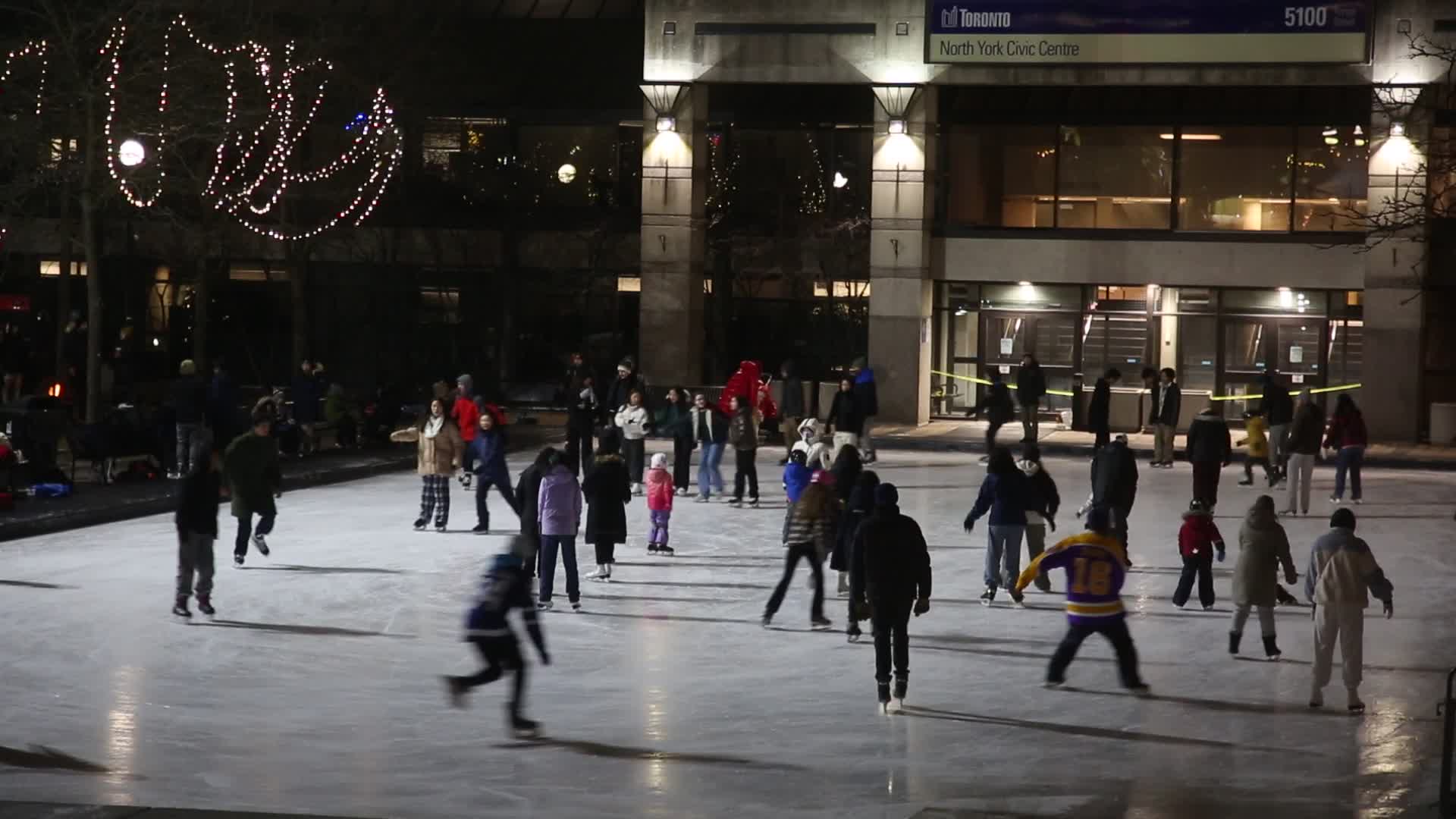 Daily life during winter in Toronto