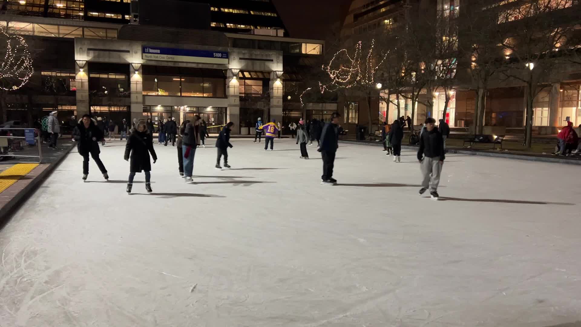Daily life during winter in Toronto