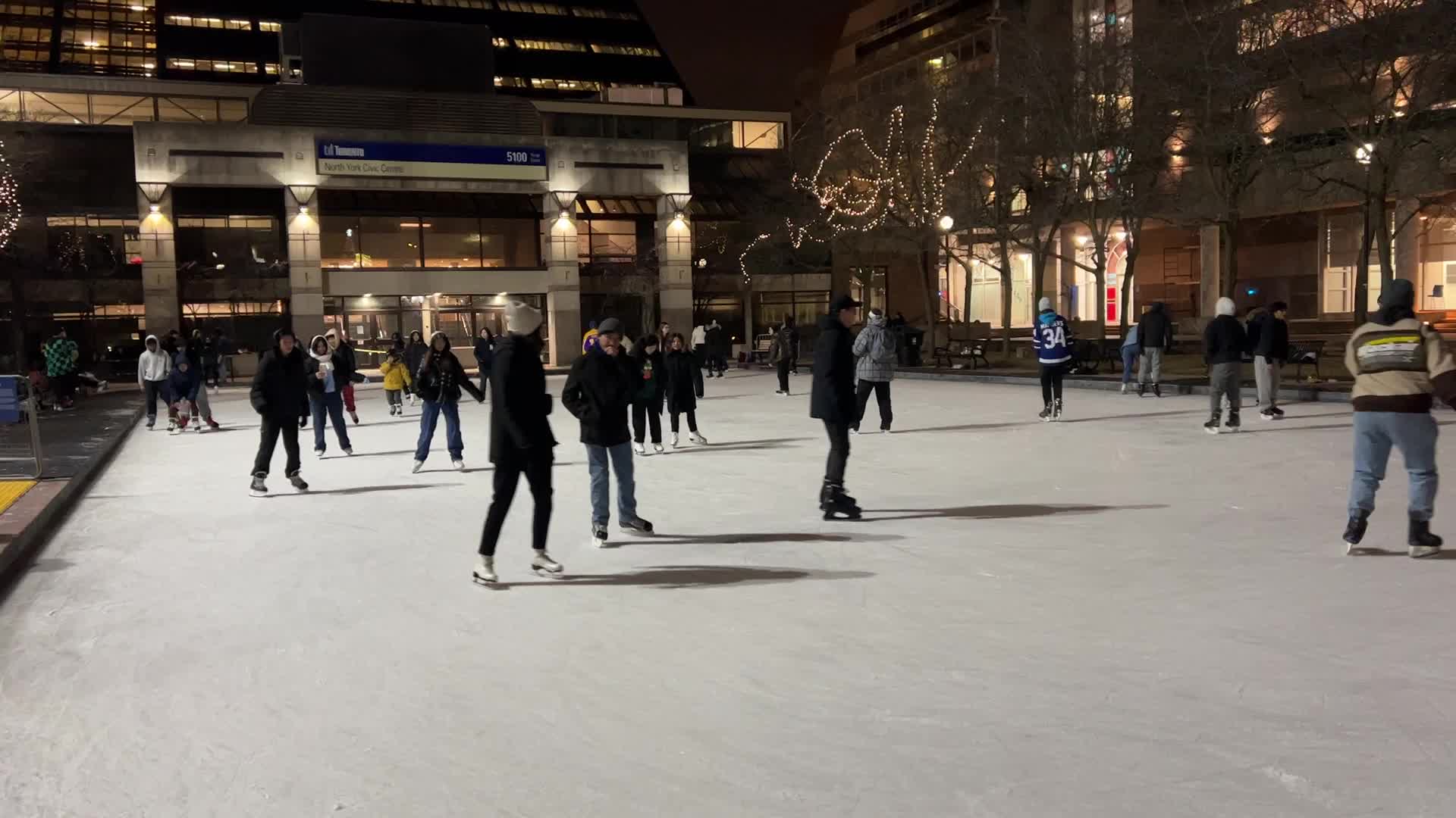 Daily life during winter in Toronto