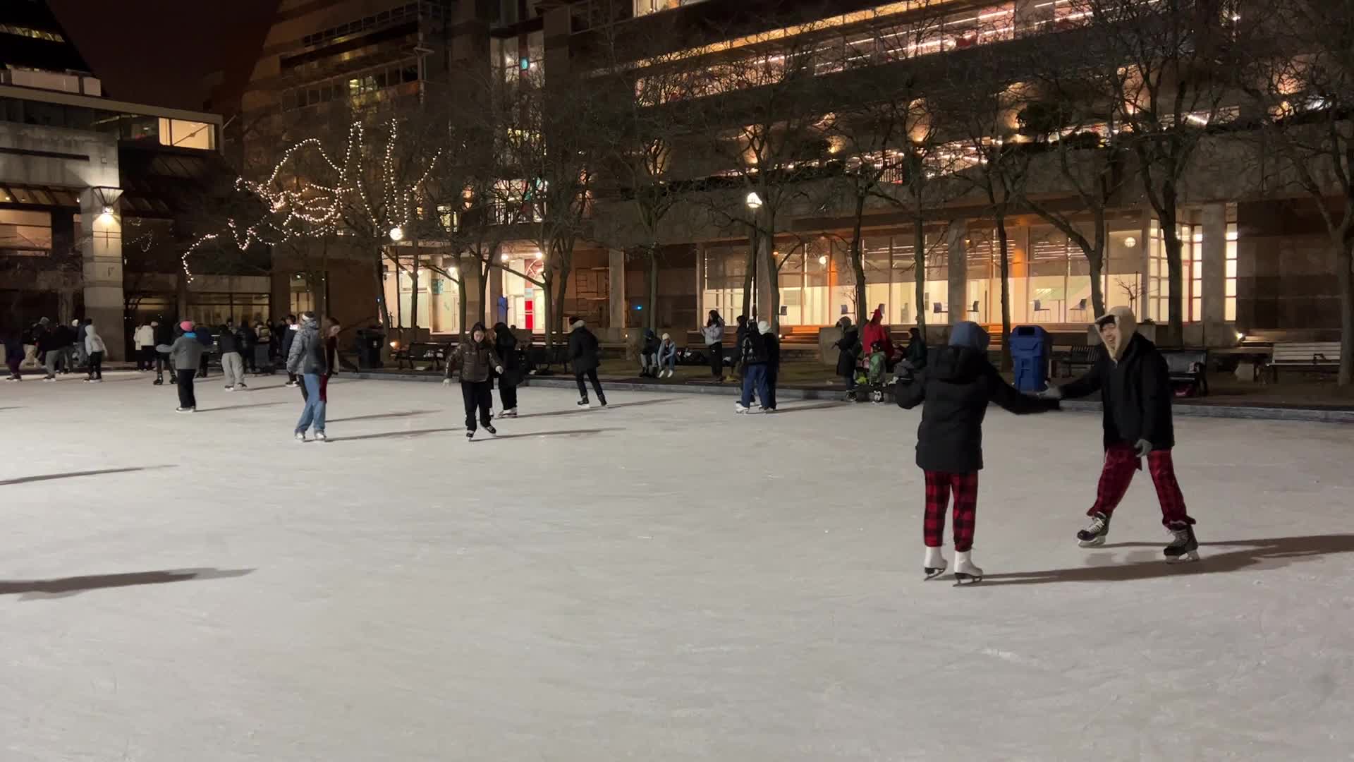 Daily life during winter in Toronto