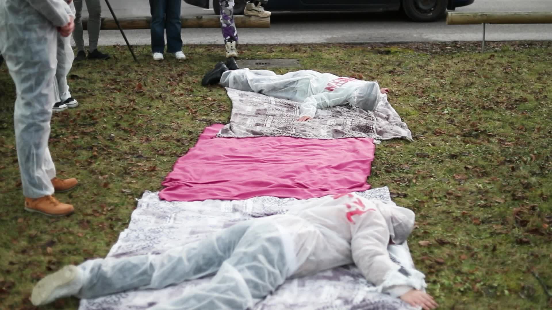 Protest against arms delivery and against Rheinmetall & MTU 