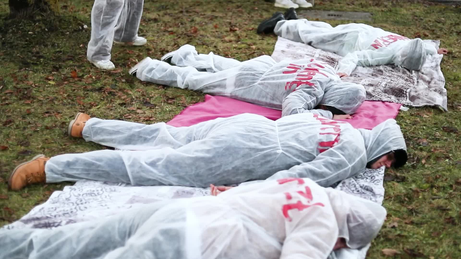 Protest against arms delivery and against Rheinmetall & MTU 