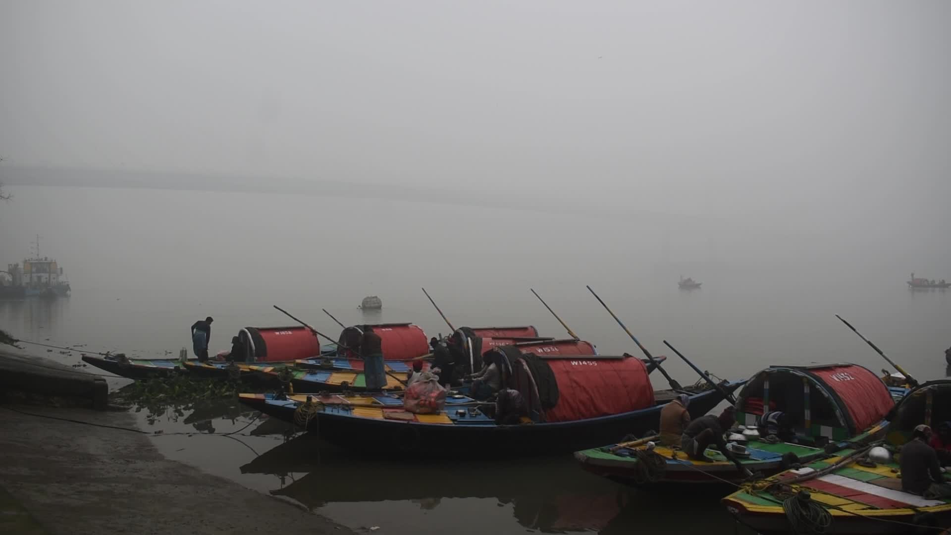 Foggy winter morning in Kolkata, India