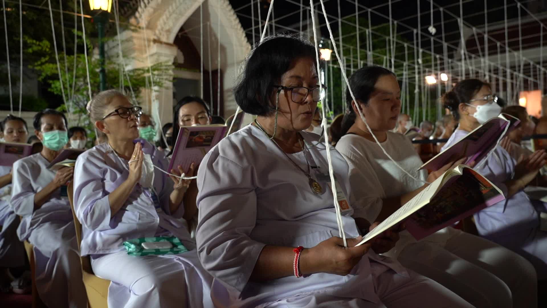 People Celebrate New Year's in Bangkok.