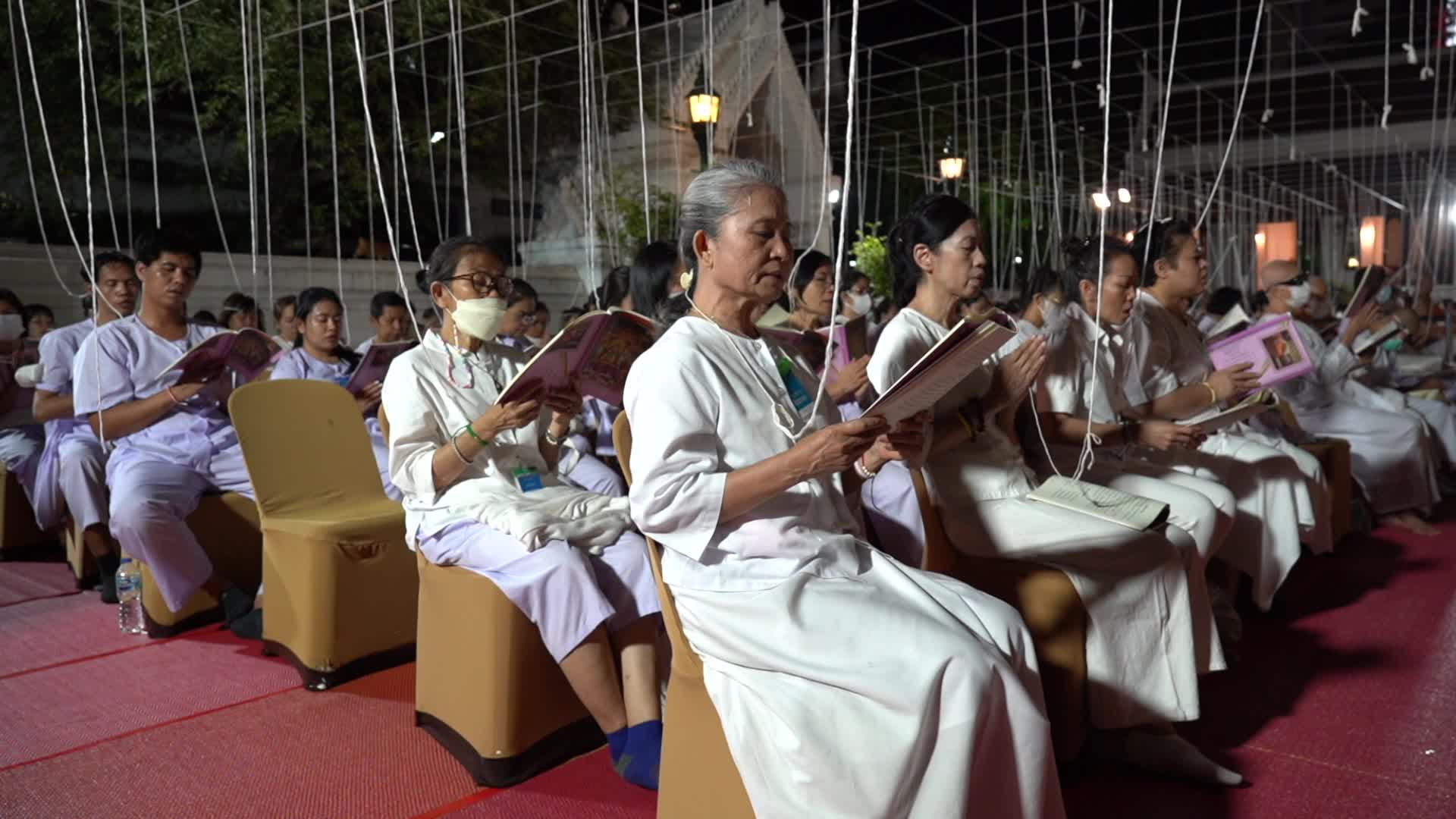 People Celebrate New Year's in Bangkok.