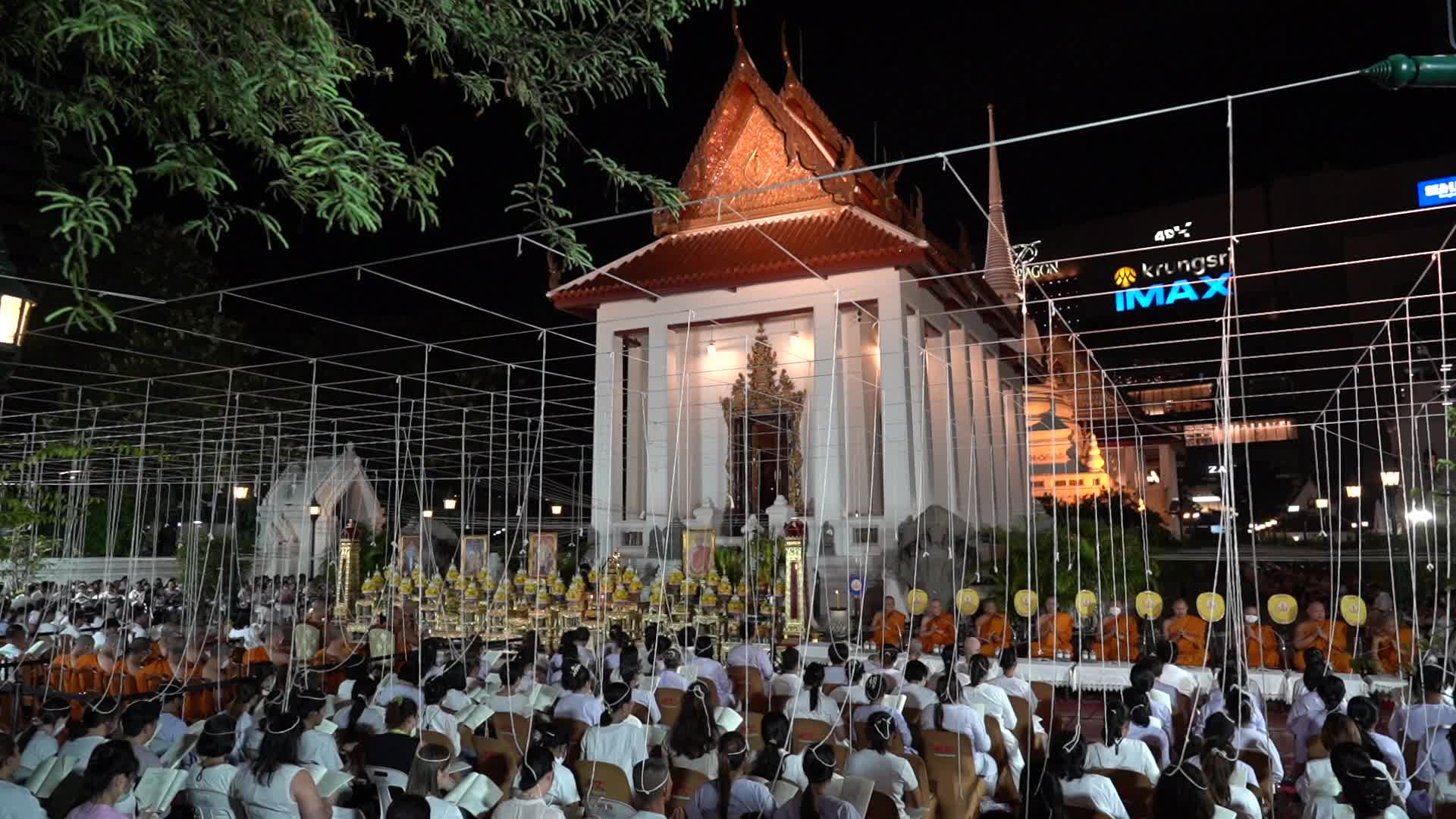 People Celebrate New Year's in Bangkok.