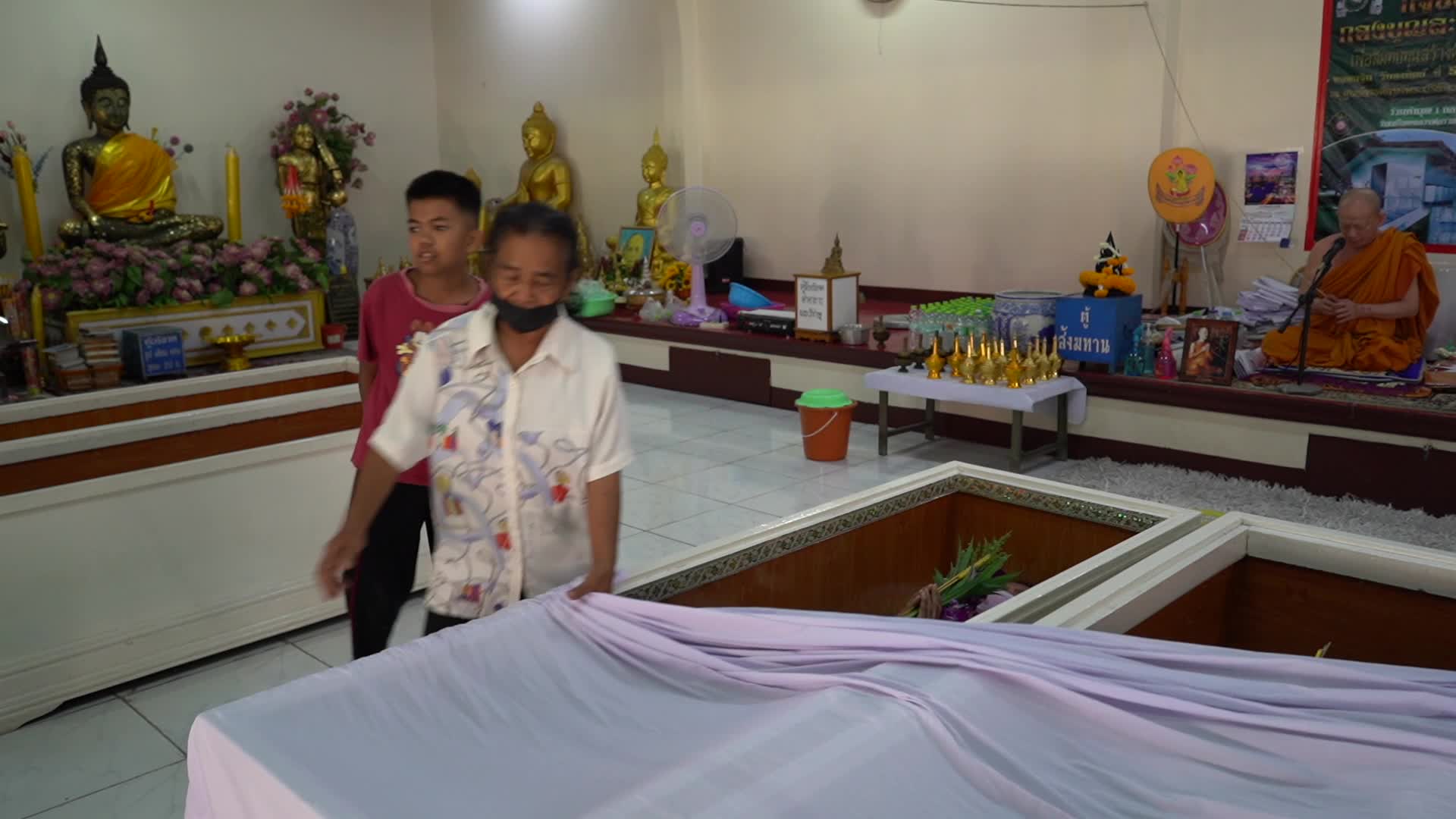 Thai People Lie In Coffins To Welcome The New Year.
