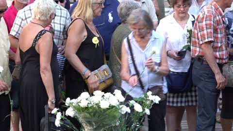 Barcelona: act in tribute to the victims of the terrorist attack of 2017