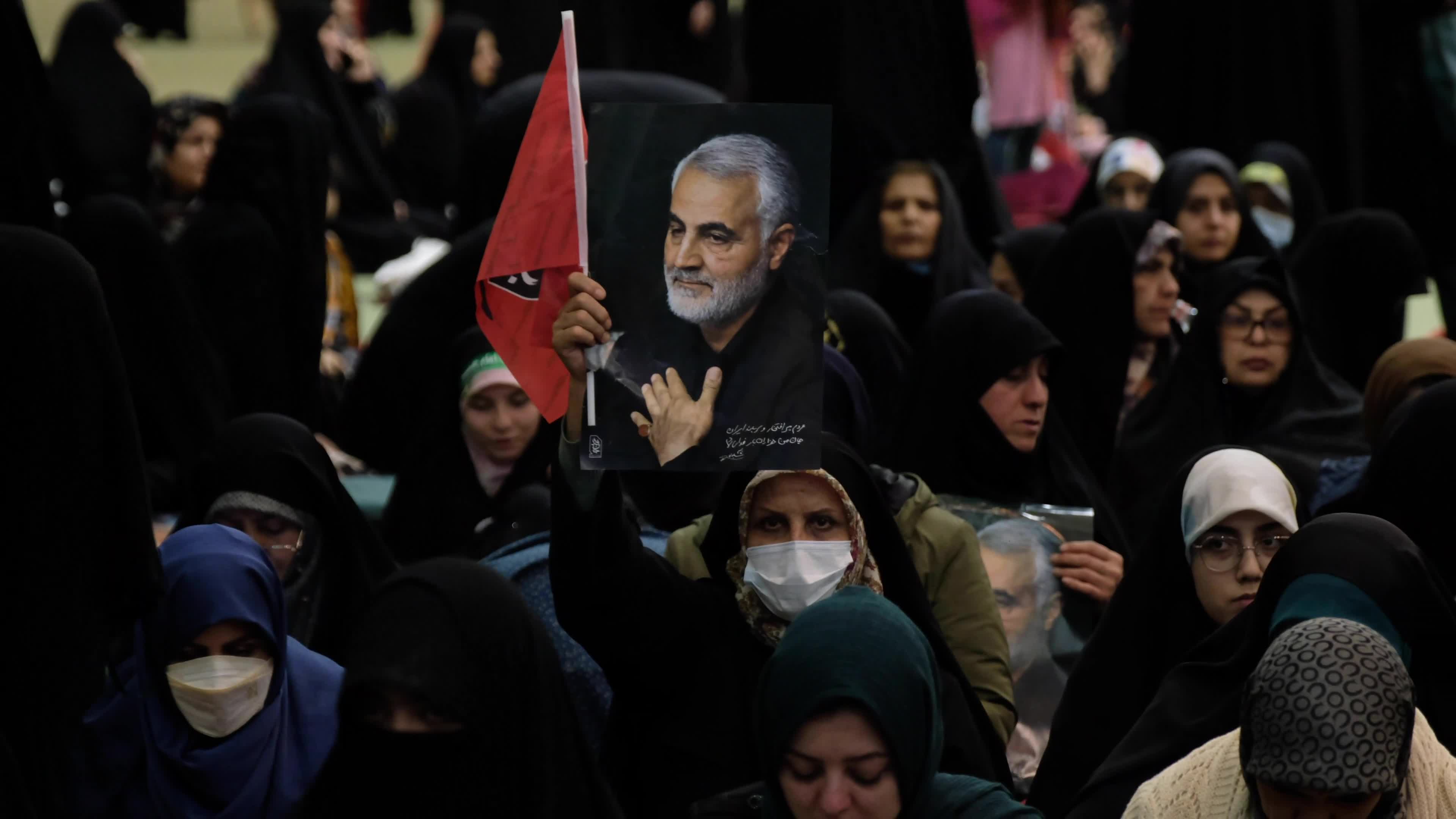 Iranians marked the killing anniversary of former Quds Force commander, General Soleimani