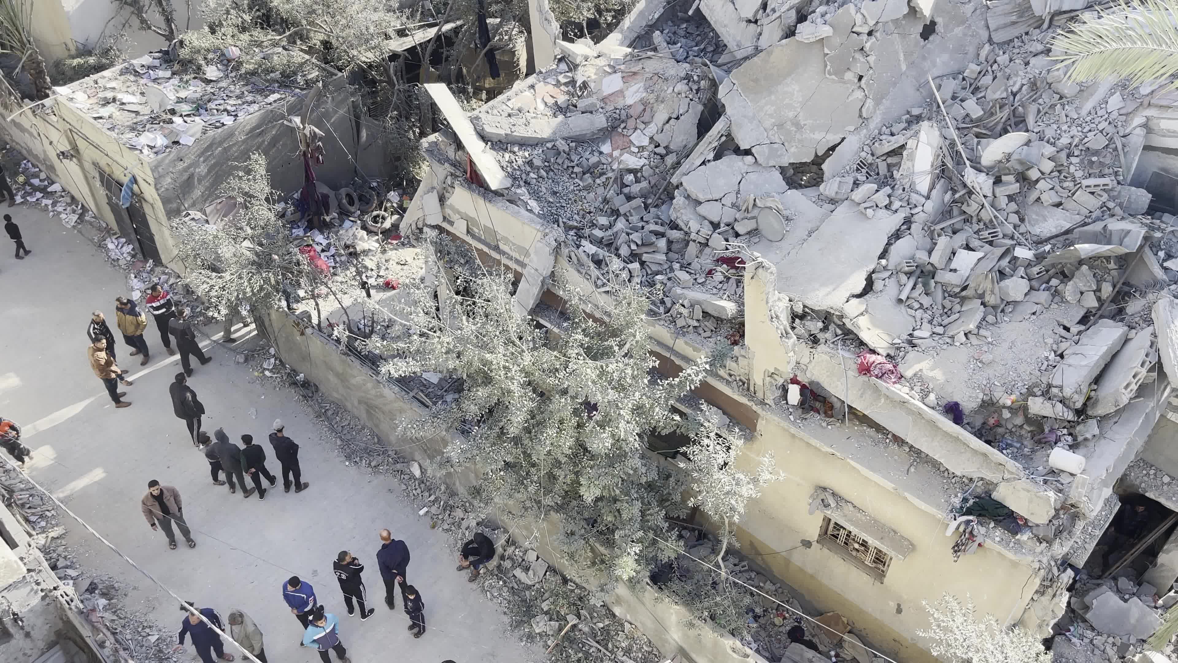 Aftermath of Israeli Airstrike In Gaza, Palestine
