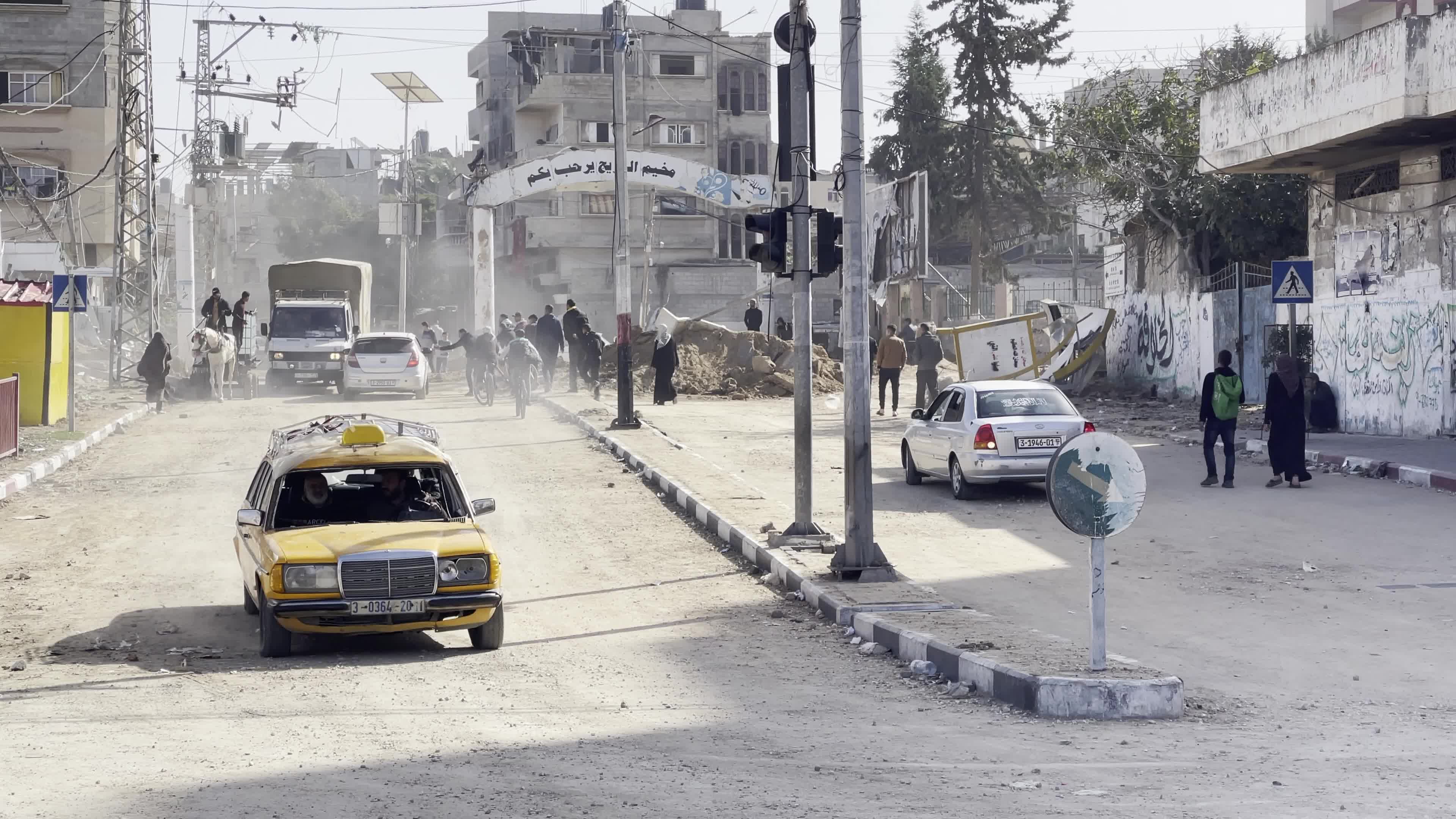 Aftermath of Israeli Airstrike In Gaza, Palestine