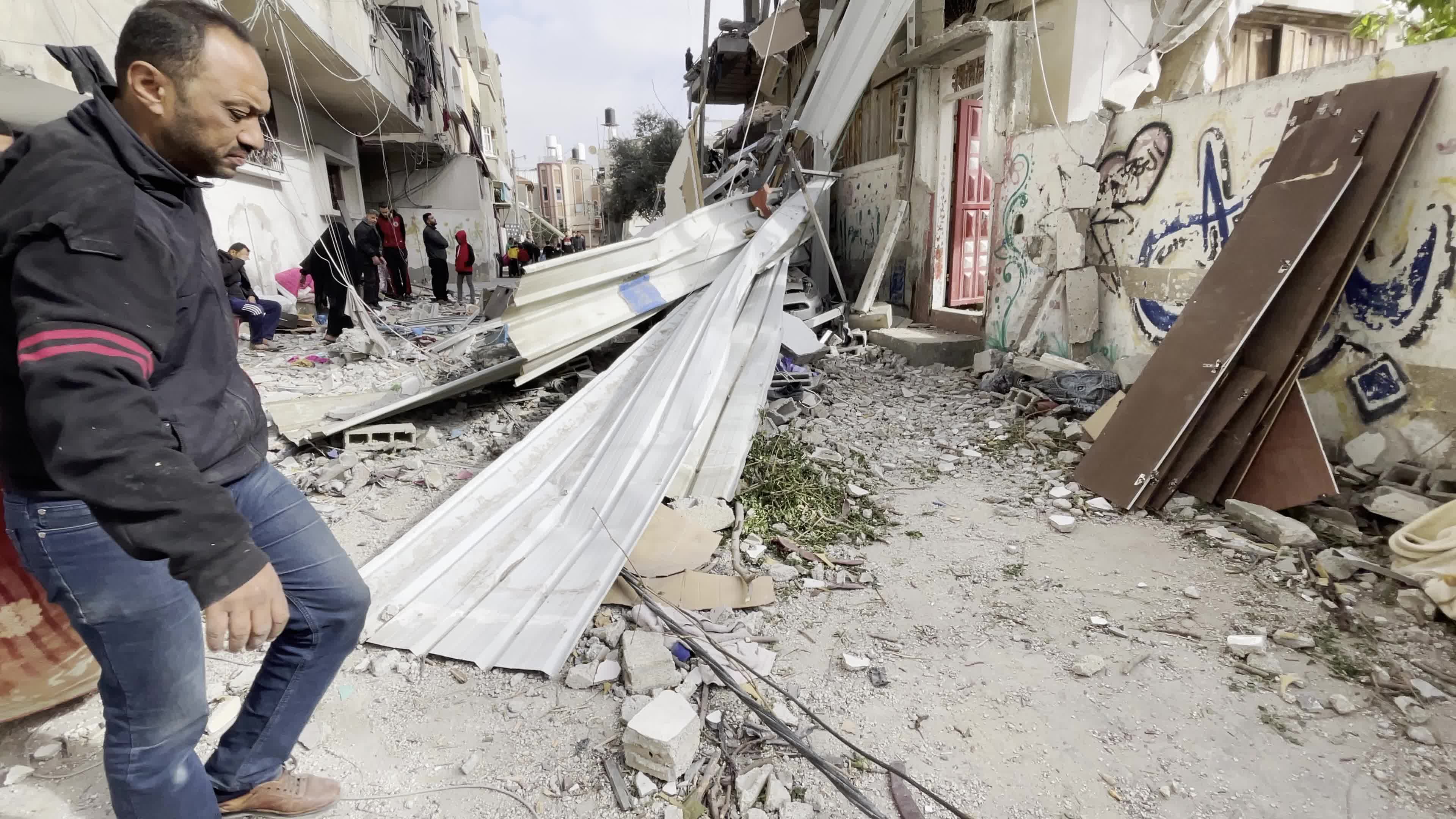 Aftermath of Israeli Airstrike In Gaza, Palestine