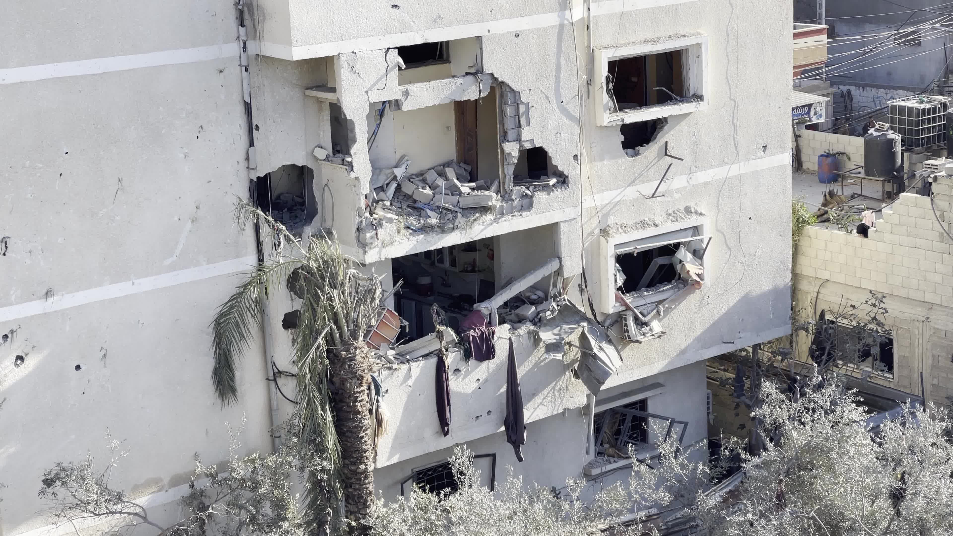 Aftermath of Israeli Airstrike In Gaza, Palestine