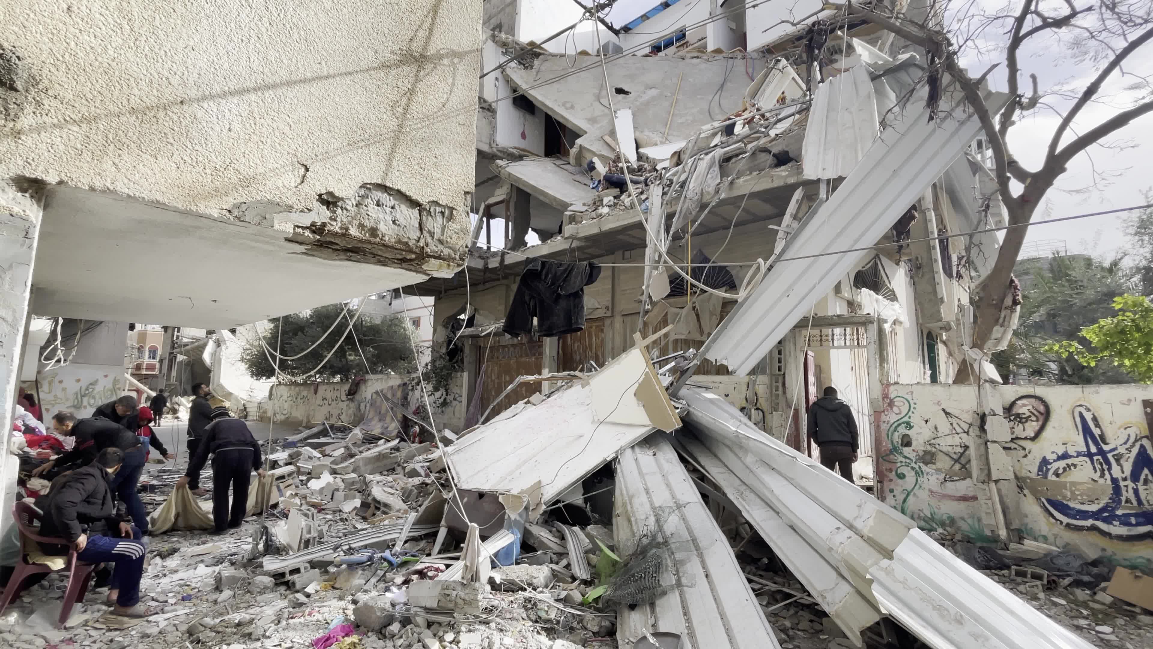 Aftermath of Israeli Airstrike In Gaza, Palestine
