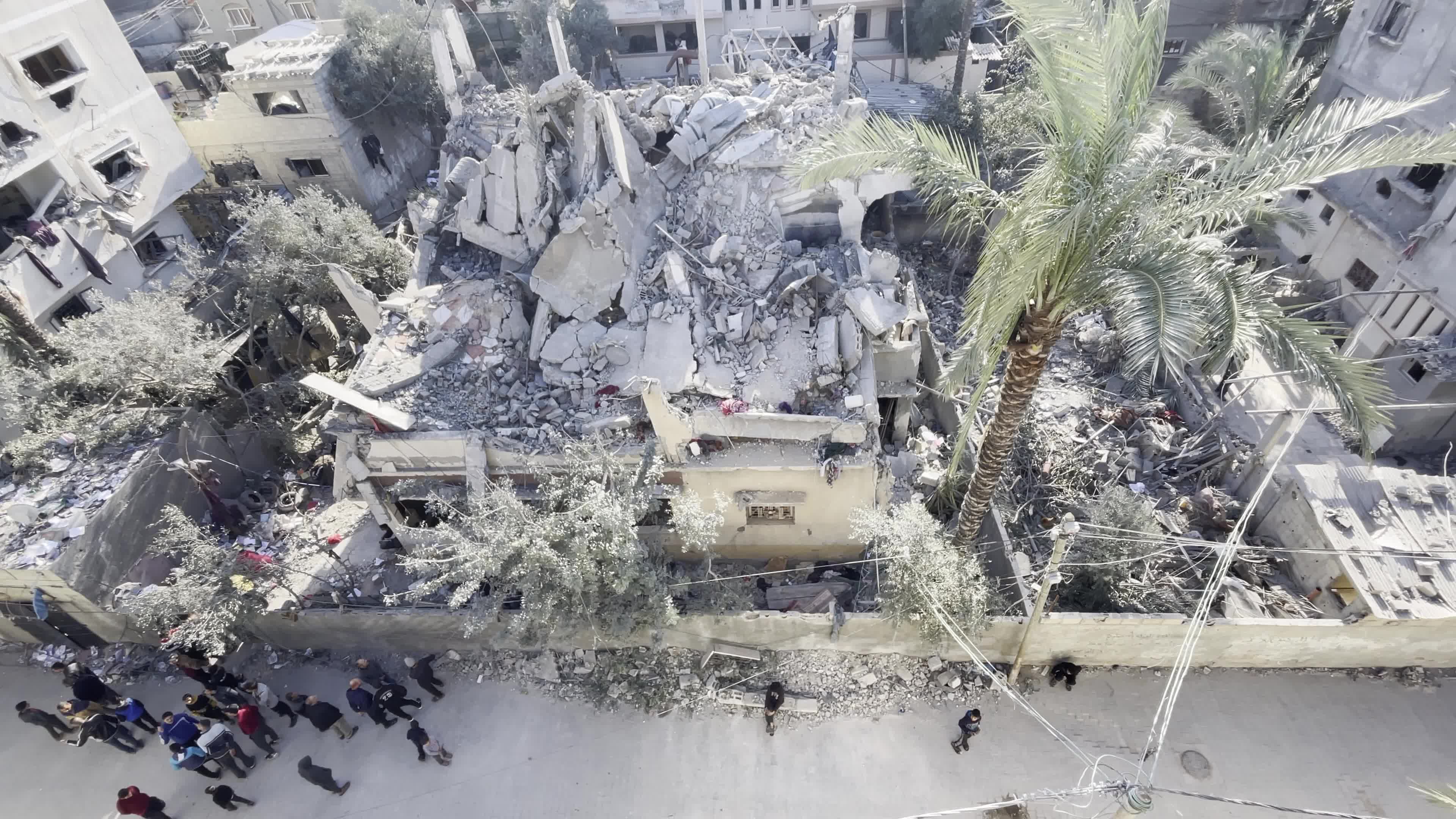 Aftermath of Israeli Airstrike In Gaza, Palestine