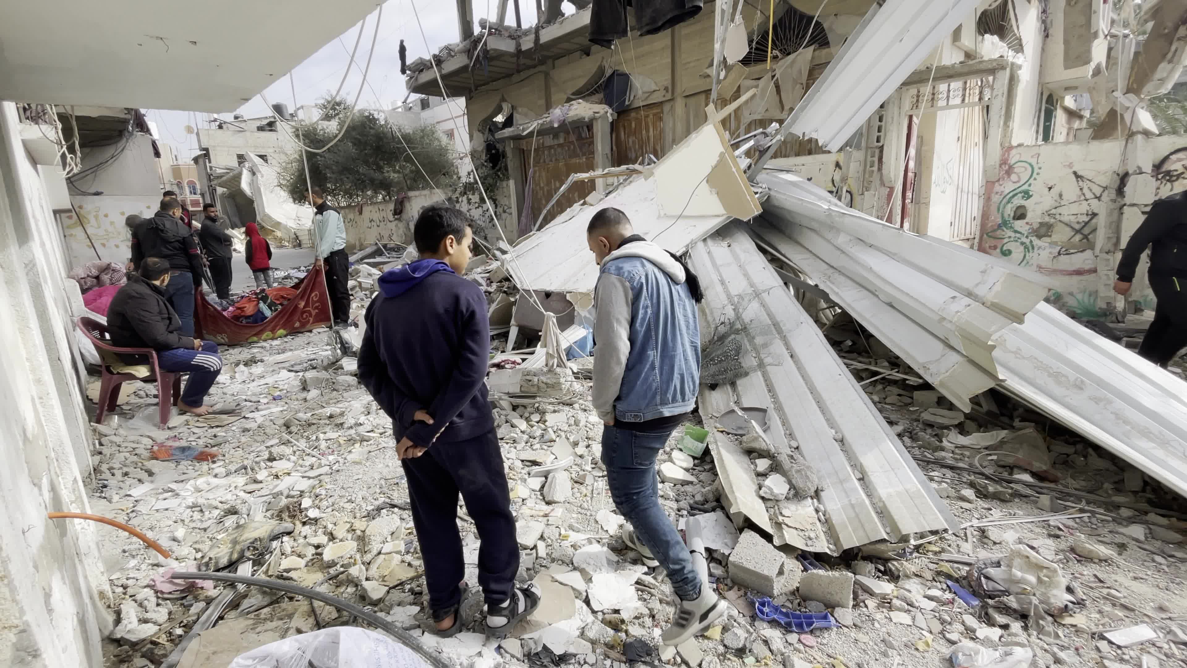 Aftermath of Israeli Airstrike In Gaza, Palestine