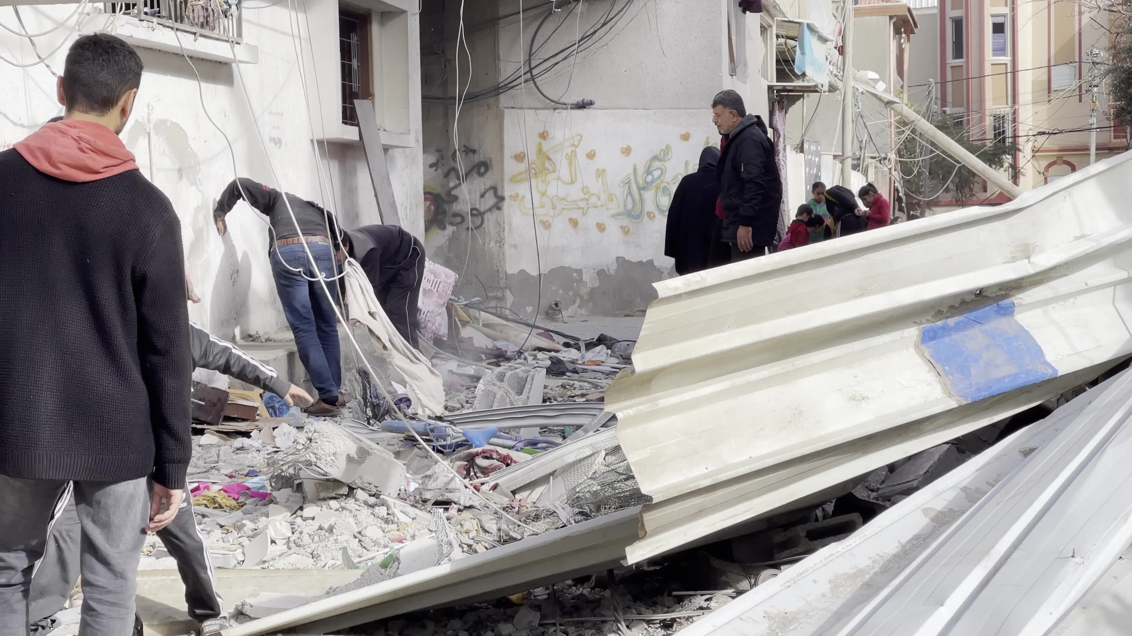 Aftermath of Israeli Airstrike In Gaza, Palestine