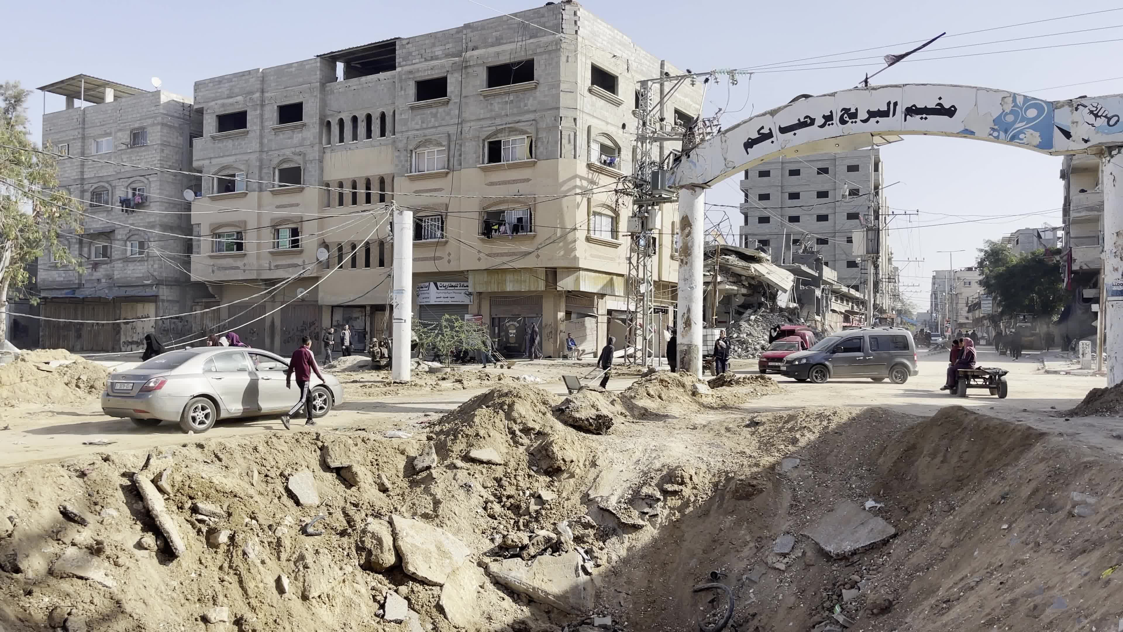 Aftermath of Israeli Airstrike In Gaza, Palestine