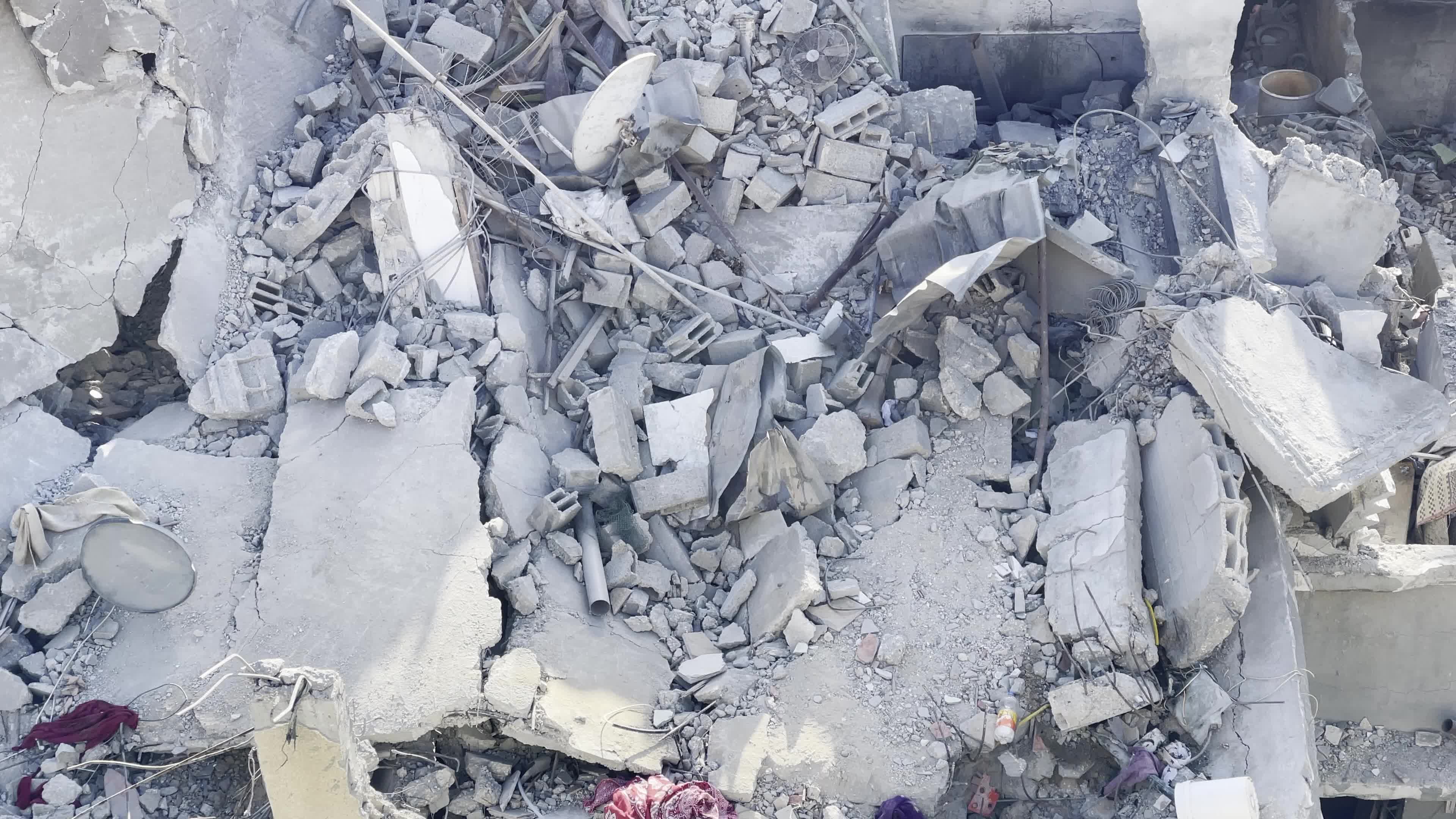 Aftermath of Israeli Airstrike In Gaza, Palestine