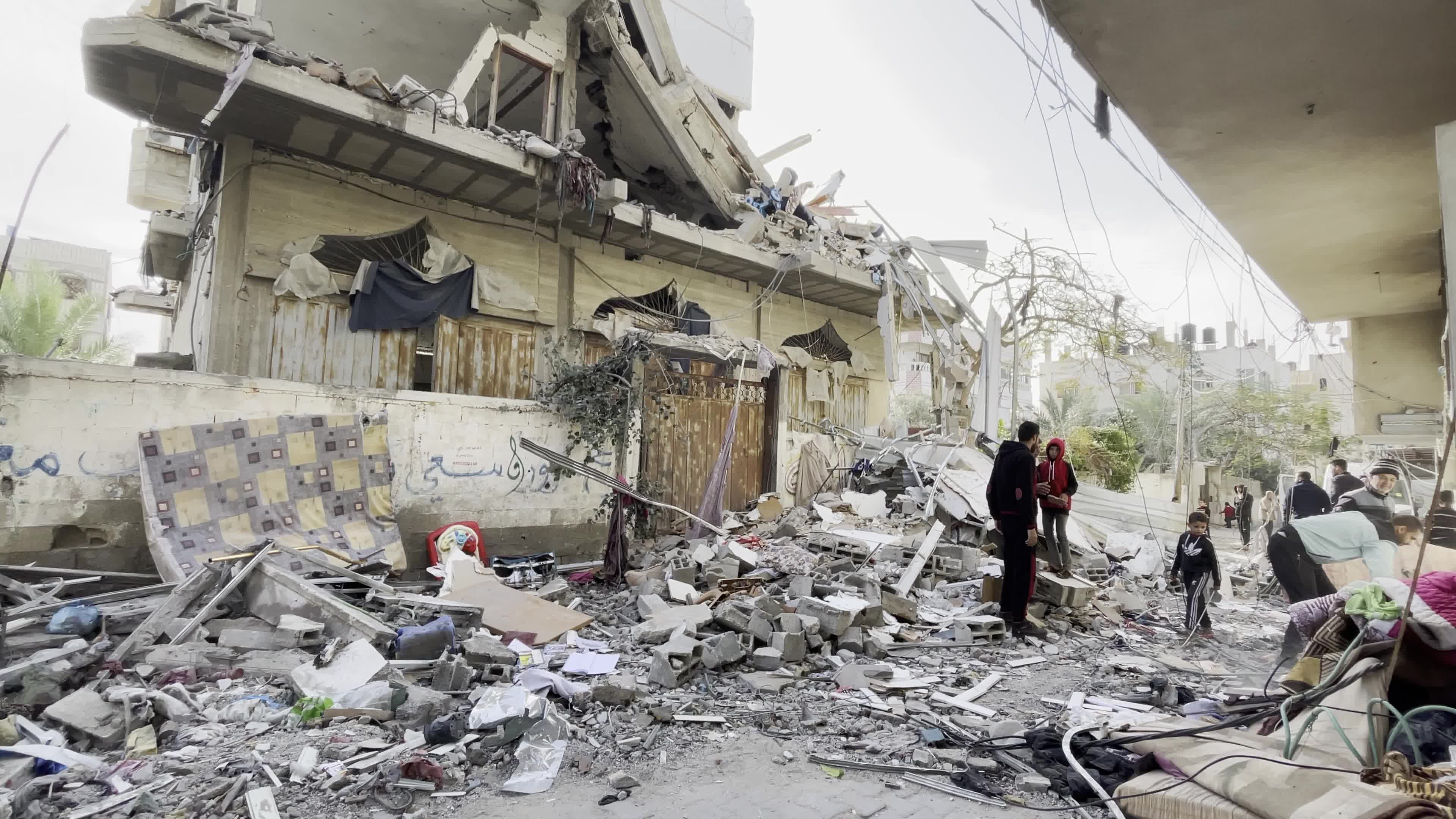 Aftermath of Israeli Airstrike In Gaza, Palestine