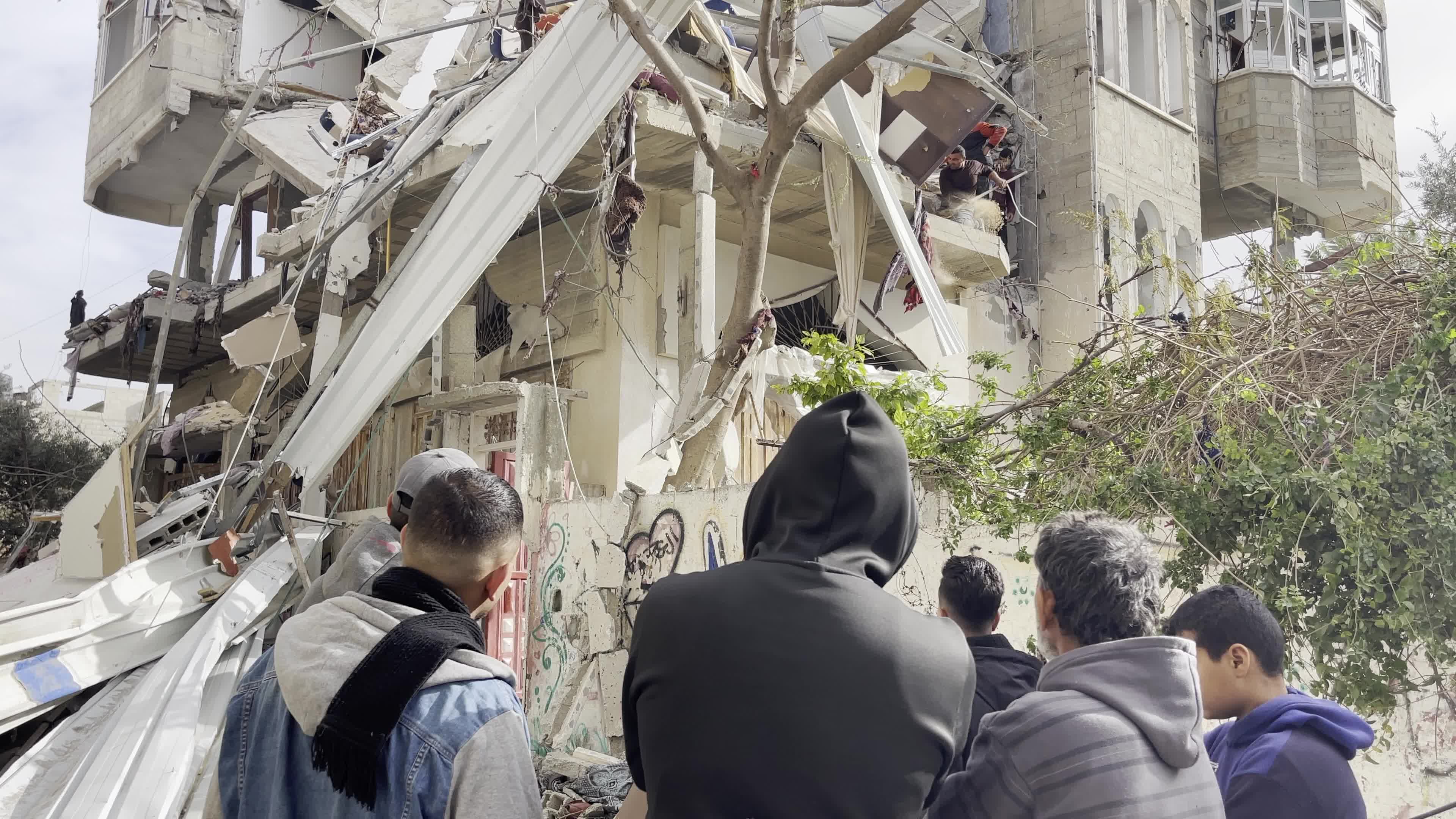 Aftermath of Israeli Airstrike In Gaza, Palestine
