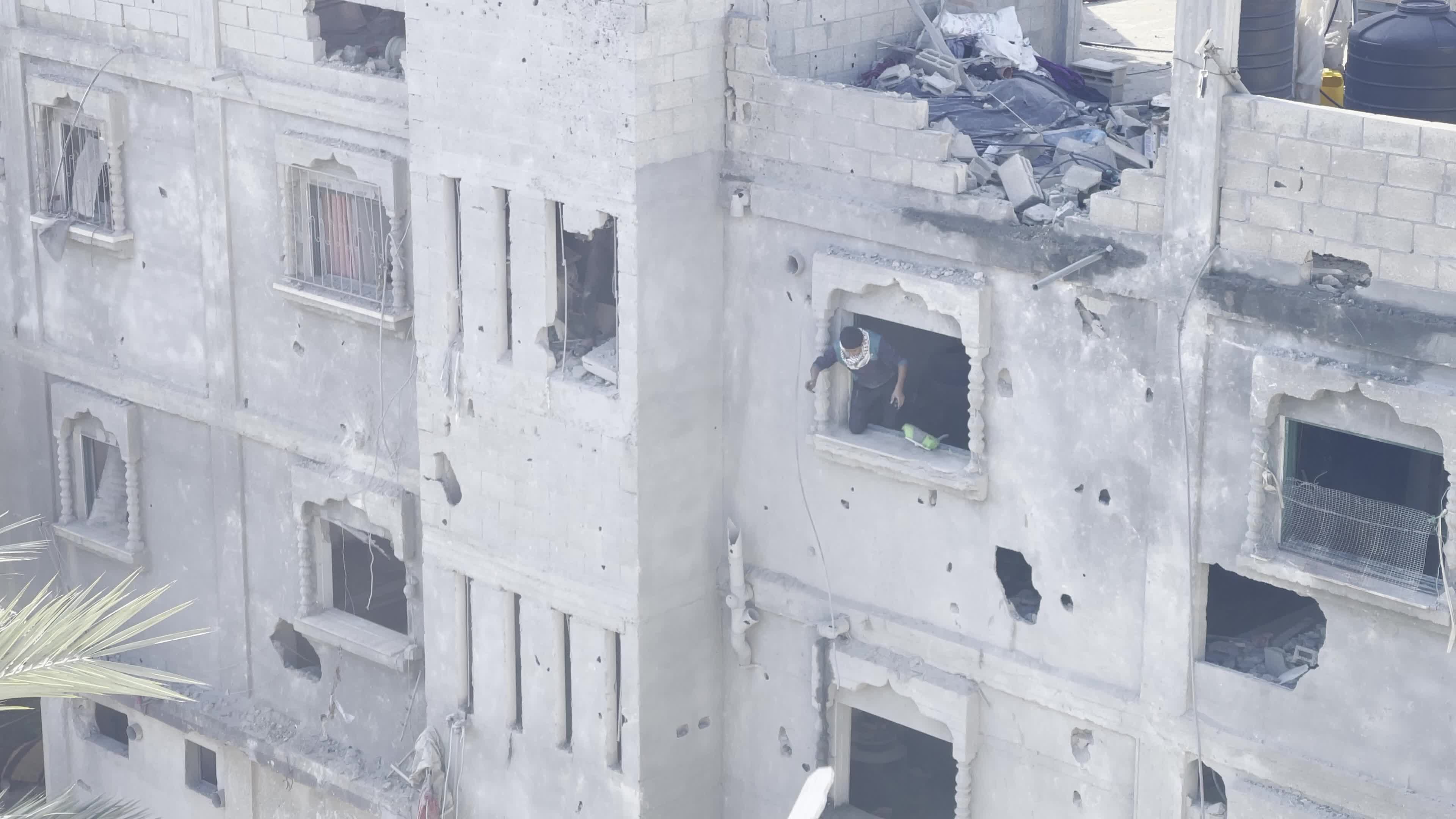 Aftermath of Israeli Airstrike In Gaza, Palestine