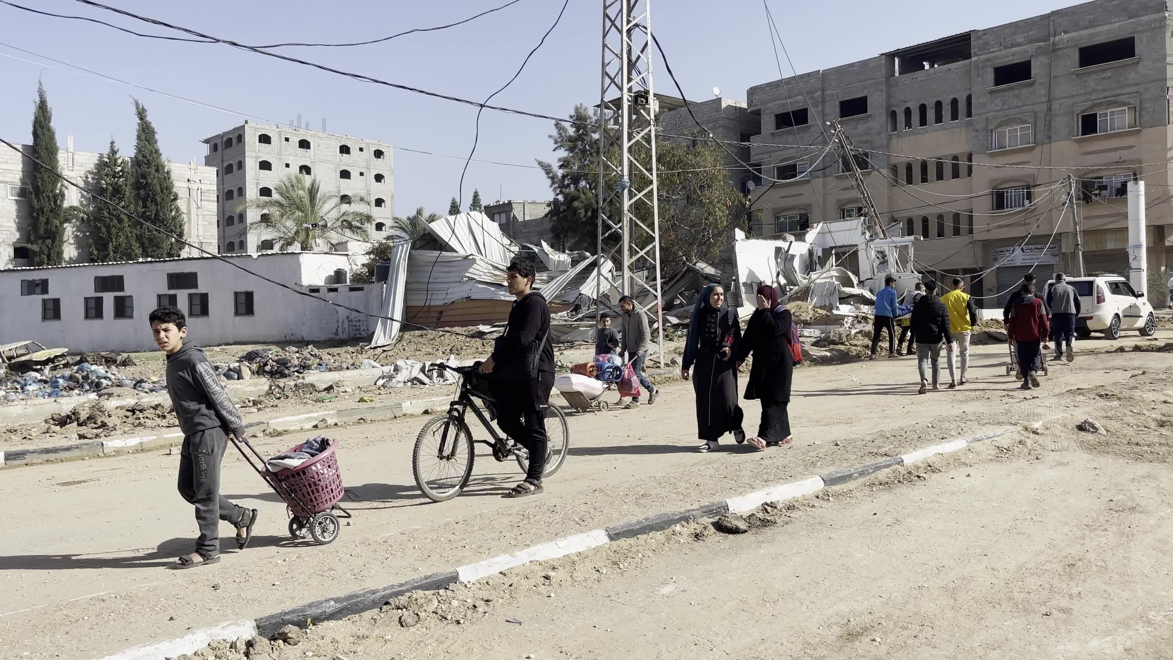Aftermath of Israeli Airstrike In Gaza, Palestine