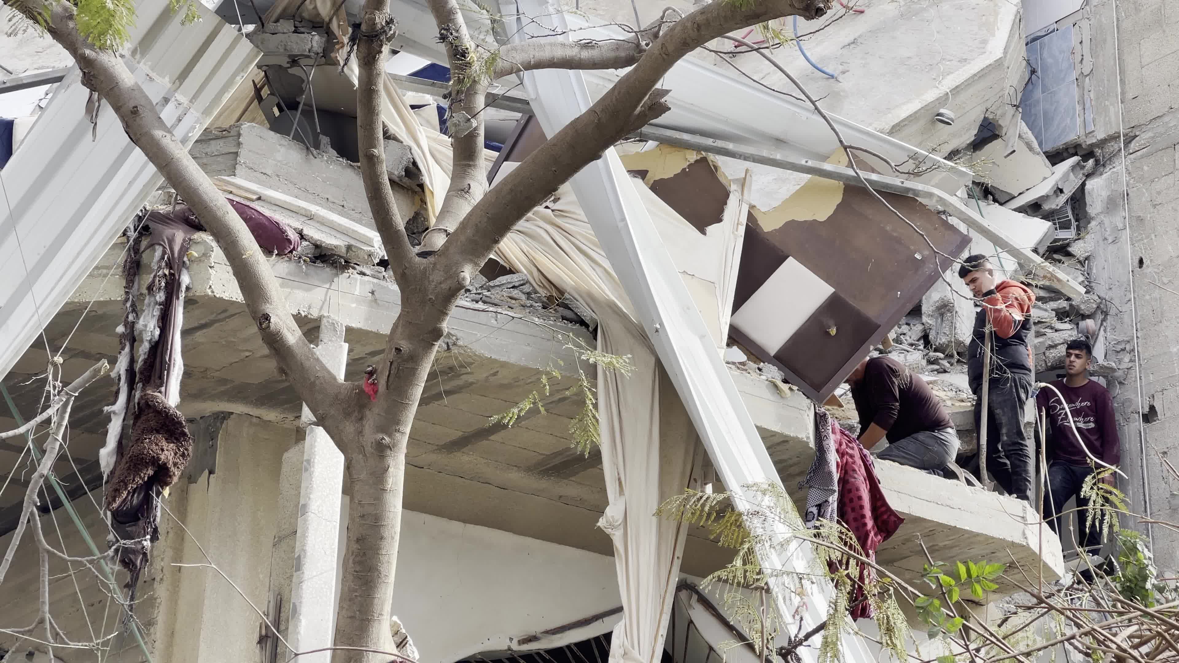 Aftermath of Israeli Airstrike In Gaza, Palestine