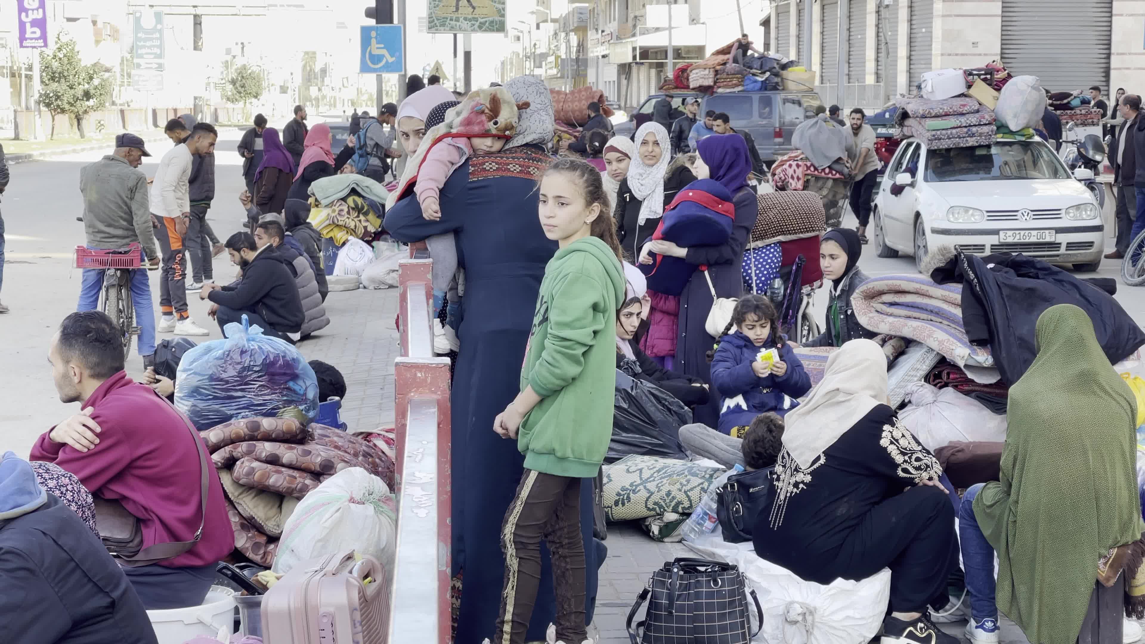 Palestinians Flee Homes Under Evacuation Orders Amid Israel-Hamas Conflict