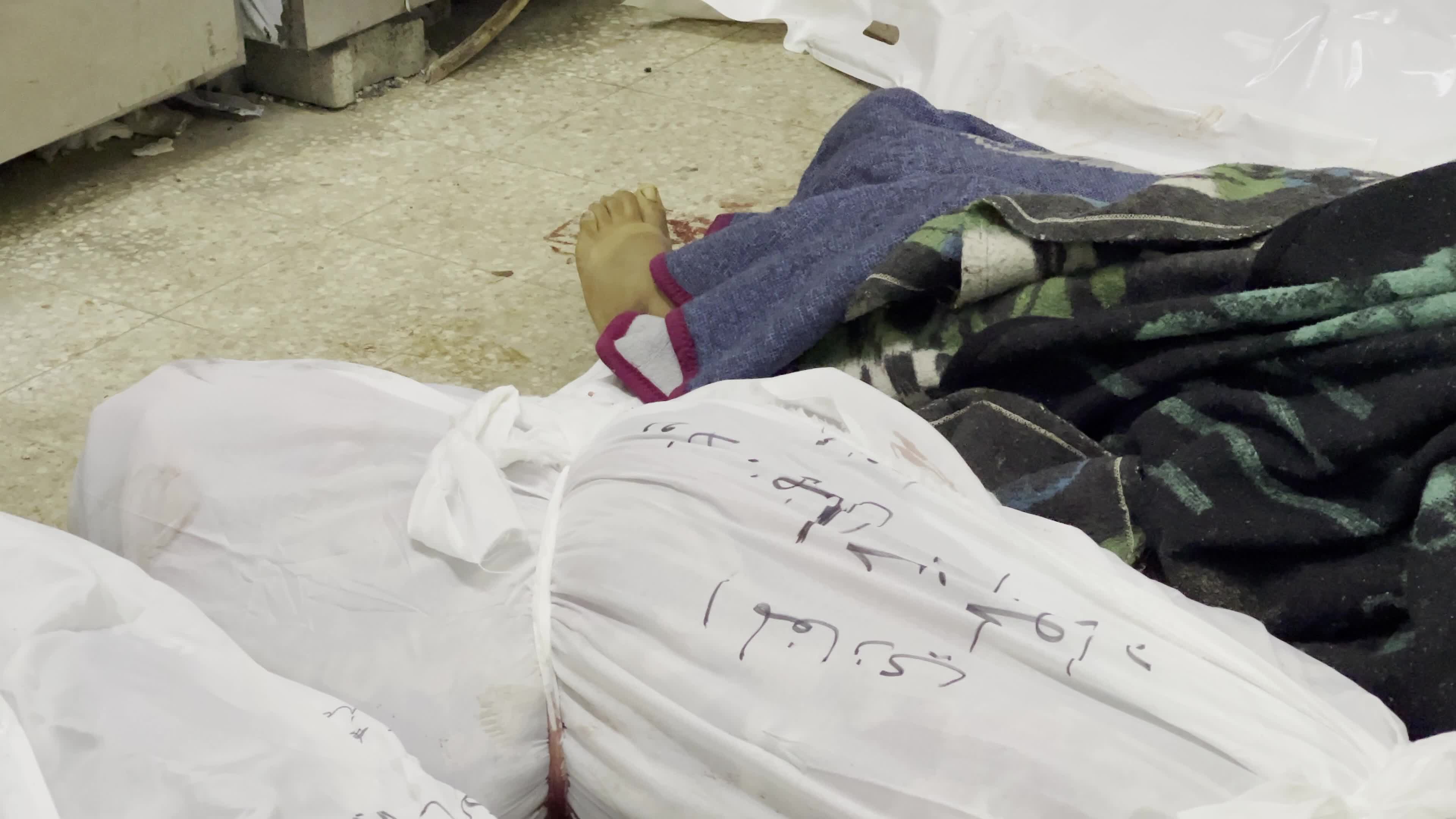 Mourners at Al-Aqsa Hospital Confront Aftermath of Strikes on Al-Maghazi Camp