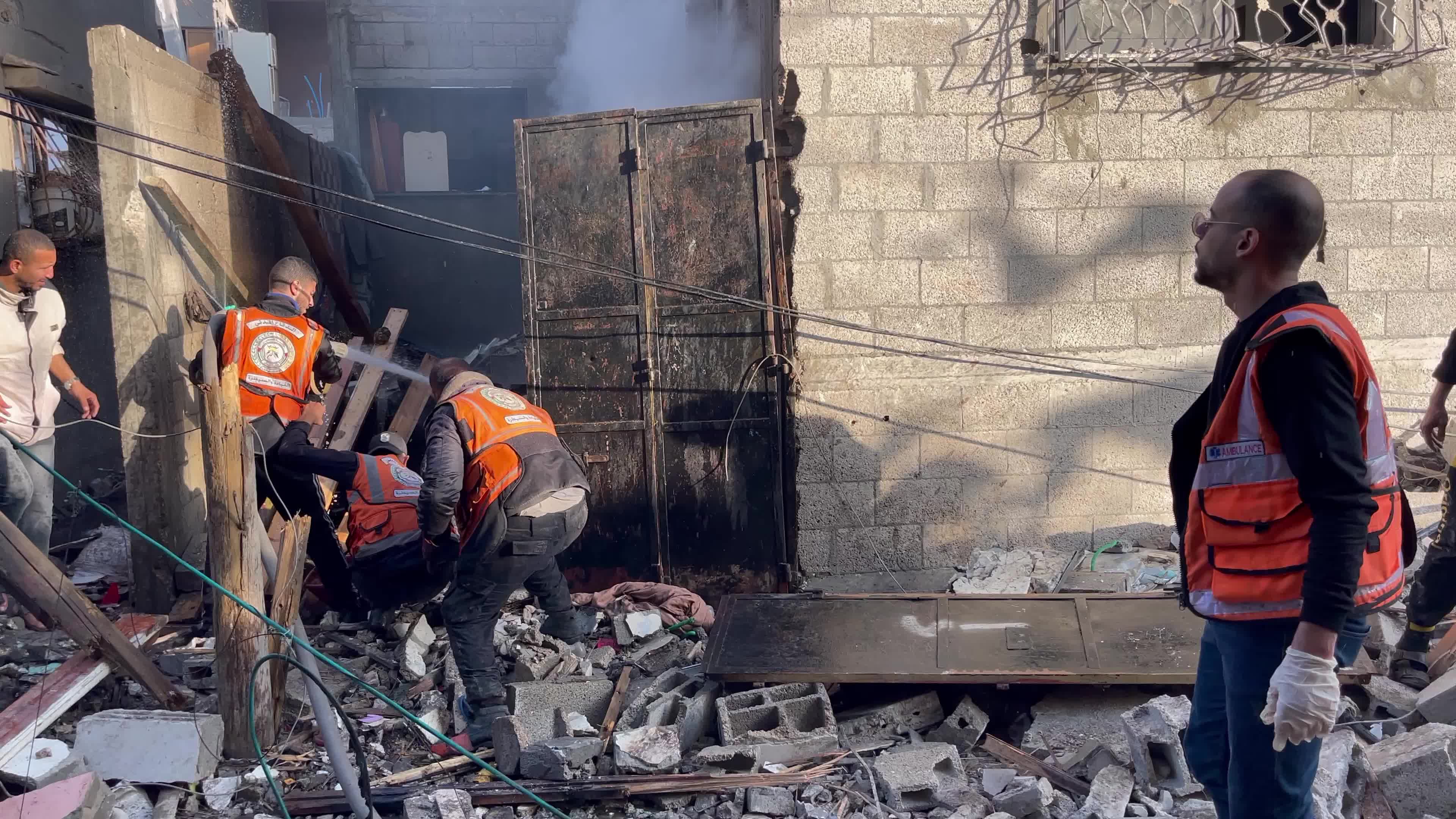 Aftermath of Israeli Airstrike - January 3, 2024