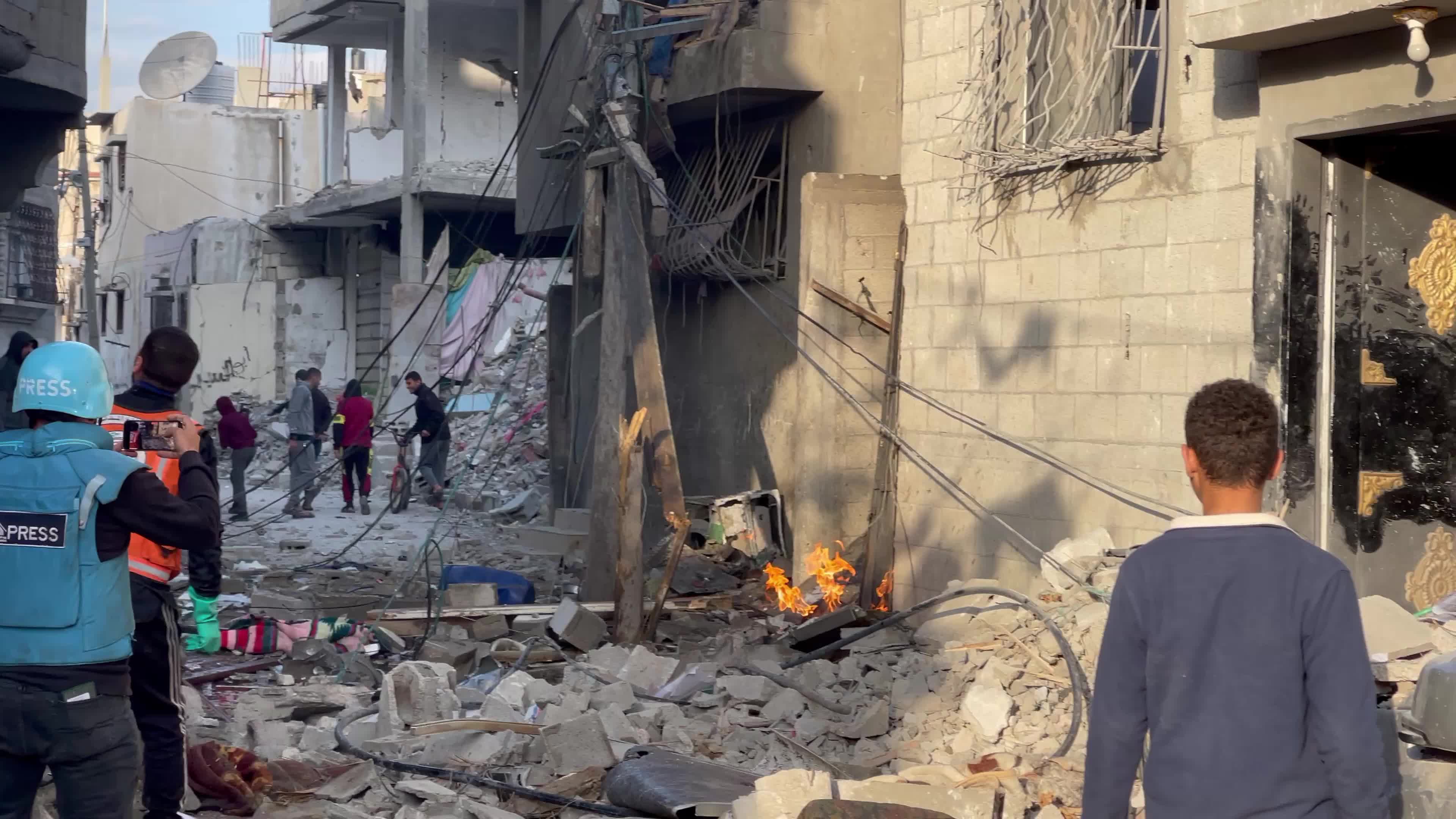 Aftermath of Israeli Airstrike - January 3, 2024